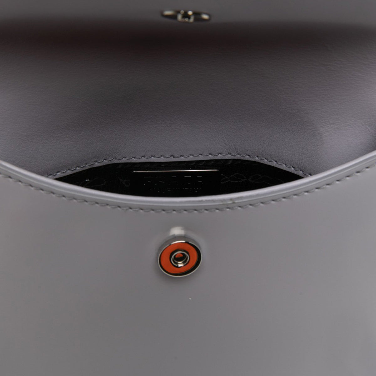 Prada Mini Brushed Leather Cleo Flap — Purple