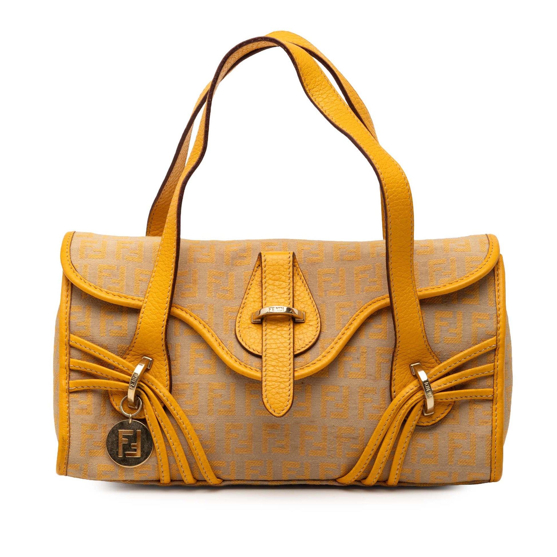 Fendi Zucchino Canvas Handbag