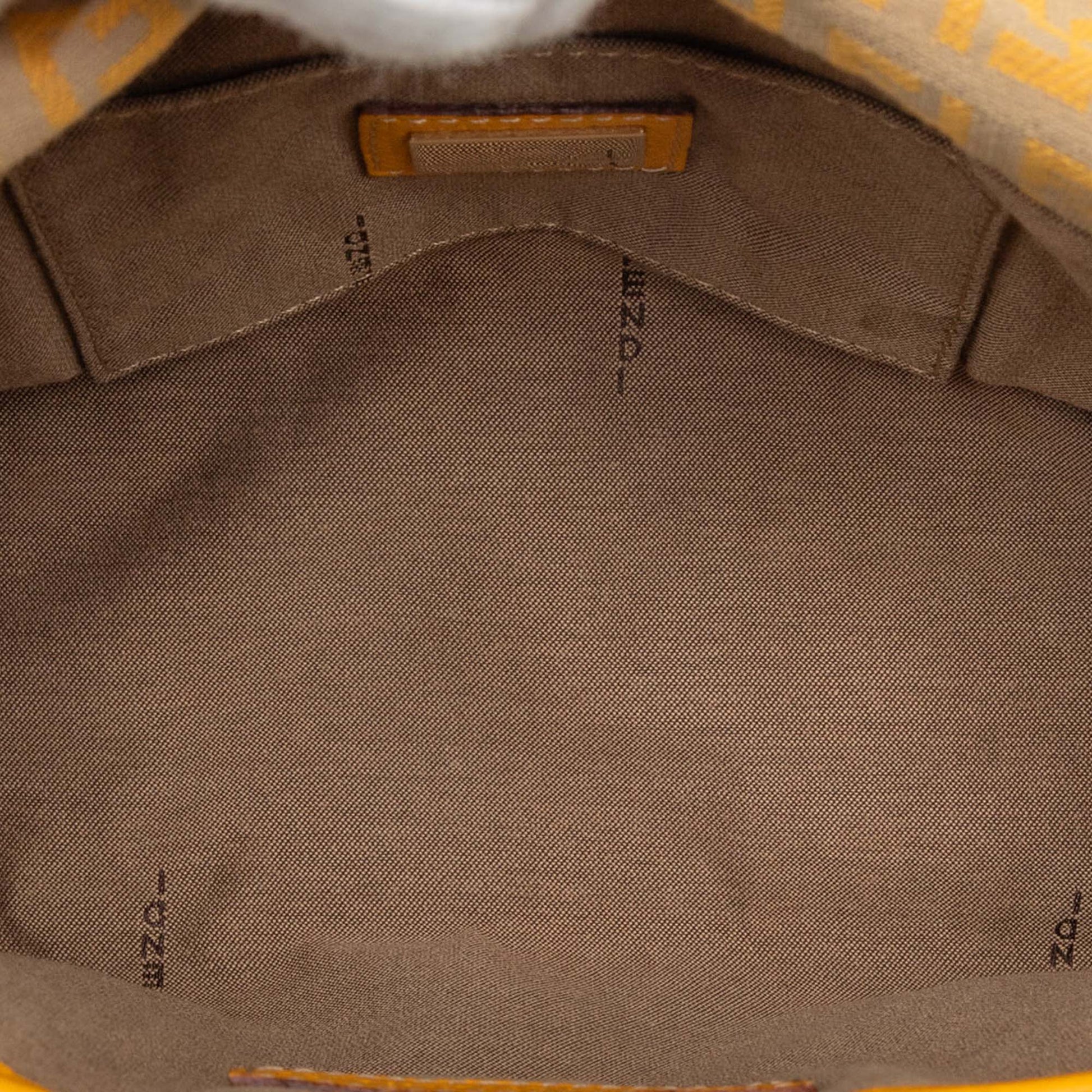 Fendi Zucchino Canvas Handbag
