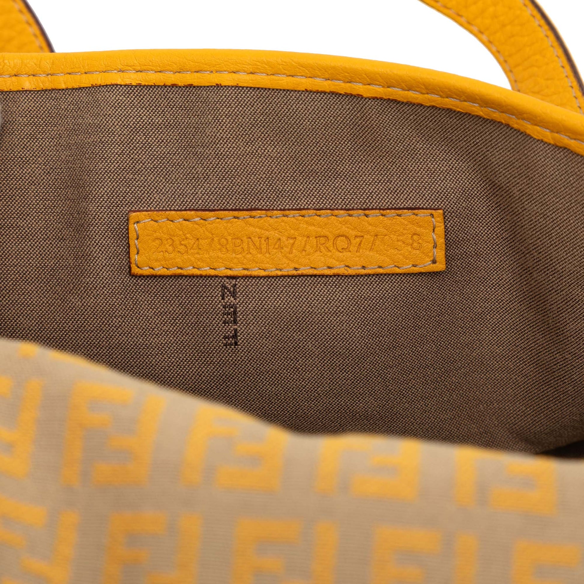 Fendi Zucchino Canvas Handbag