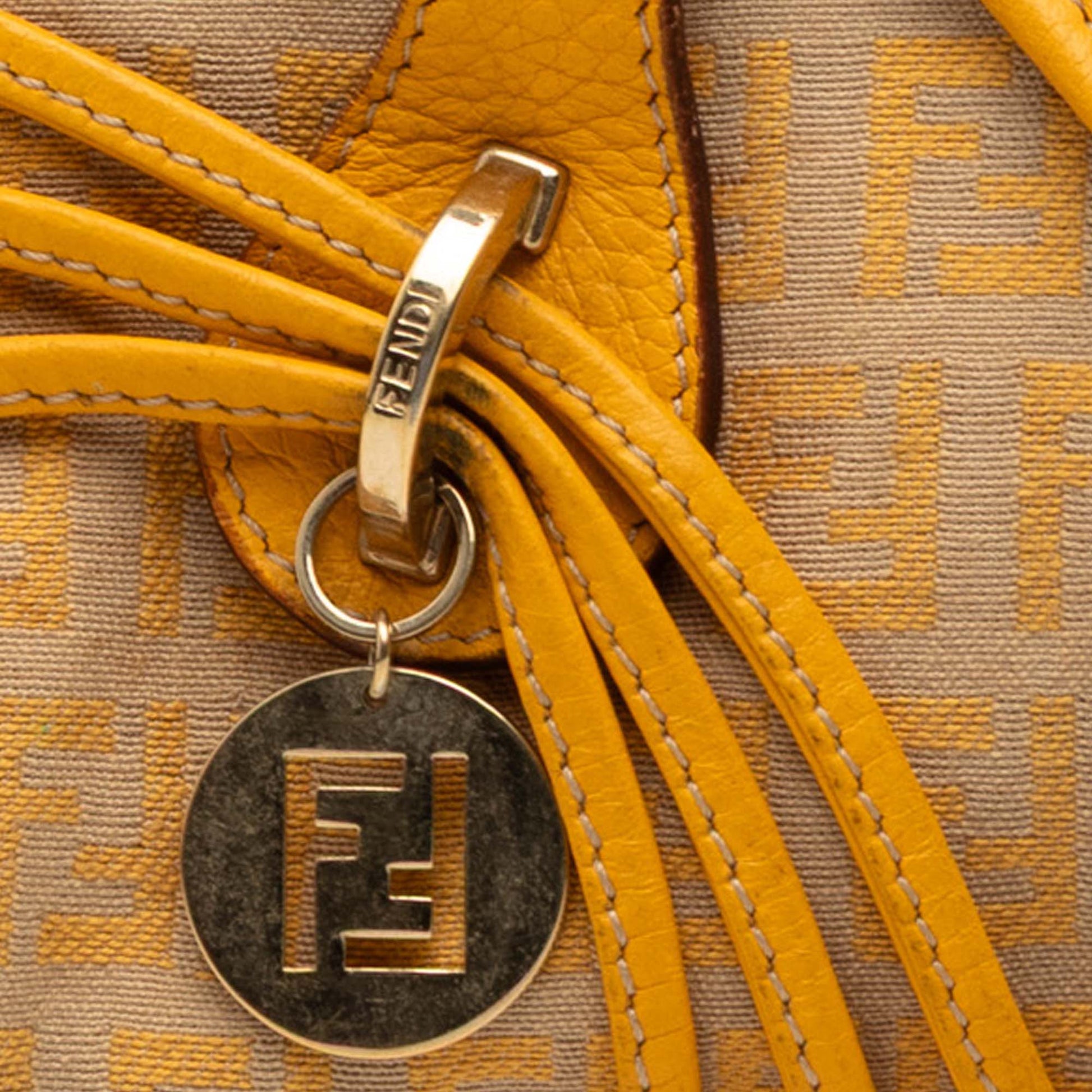 Fendi Zucchino Canvas Handbag