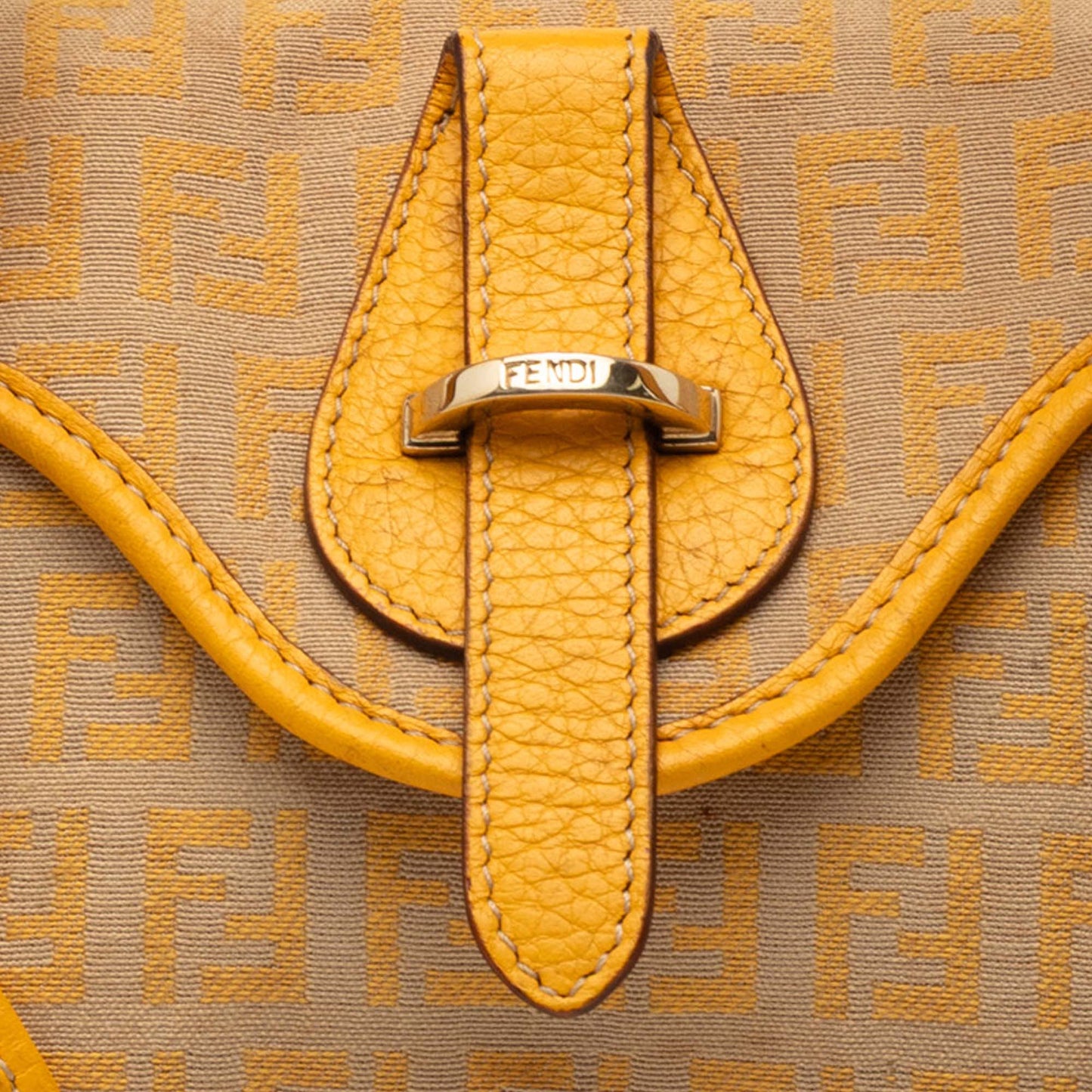 Fendi Zucchino Canvas Handbag
