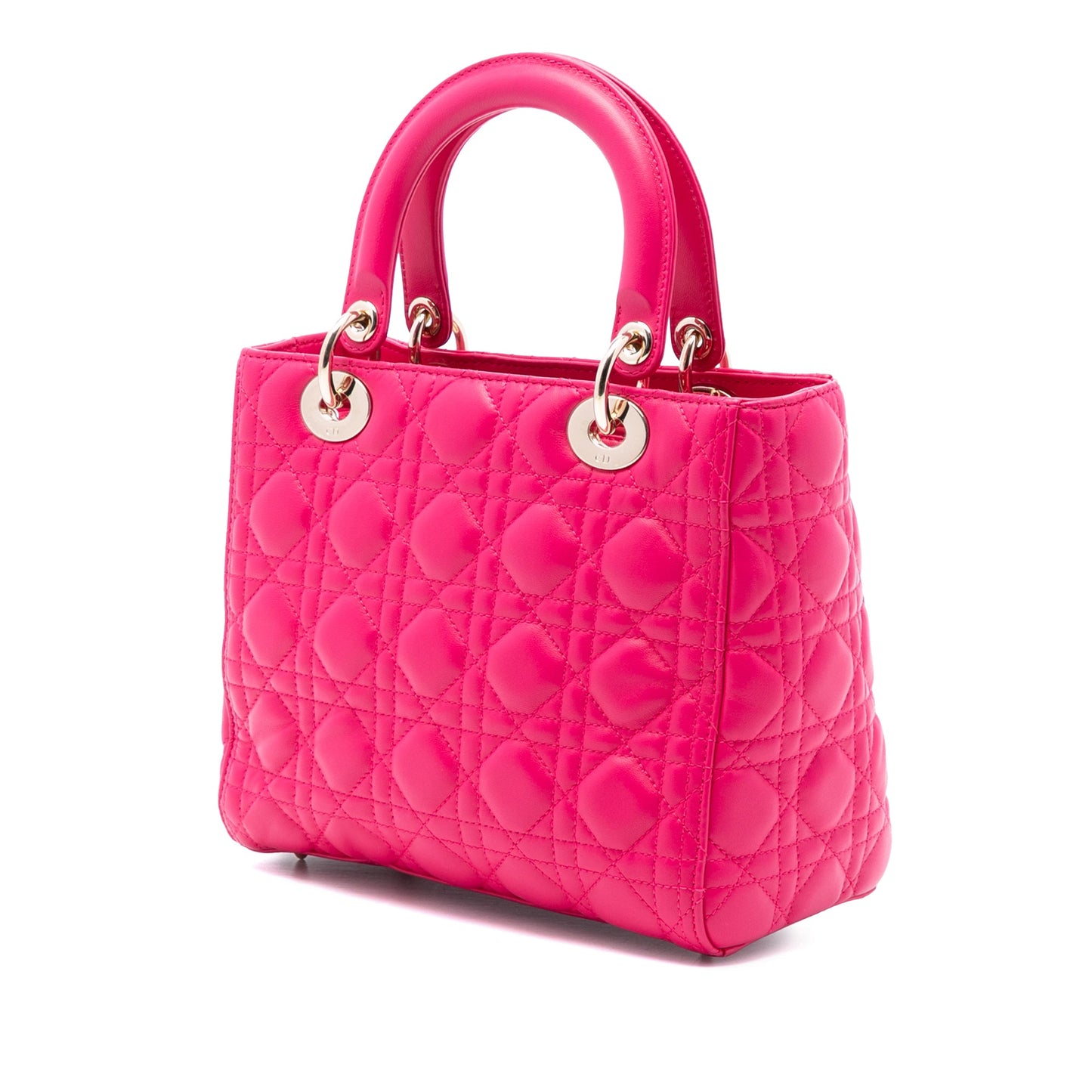 Dior Medium Lambskin Cannage Lady Dior