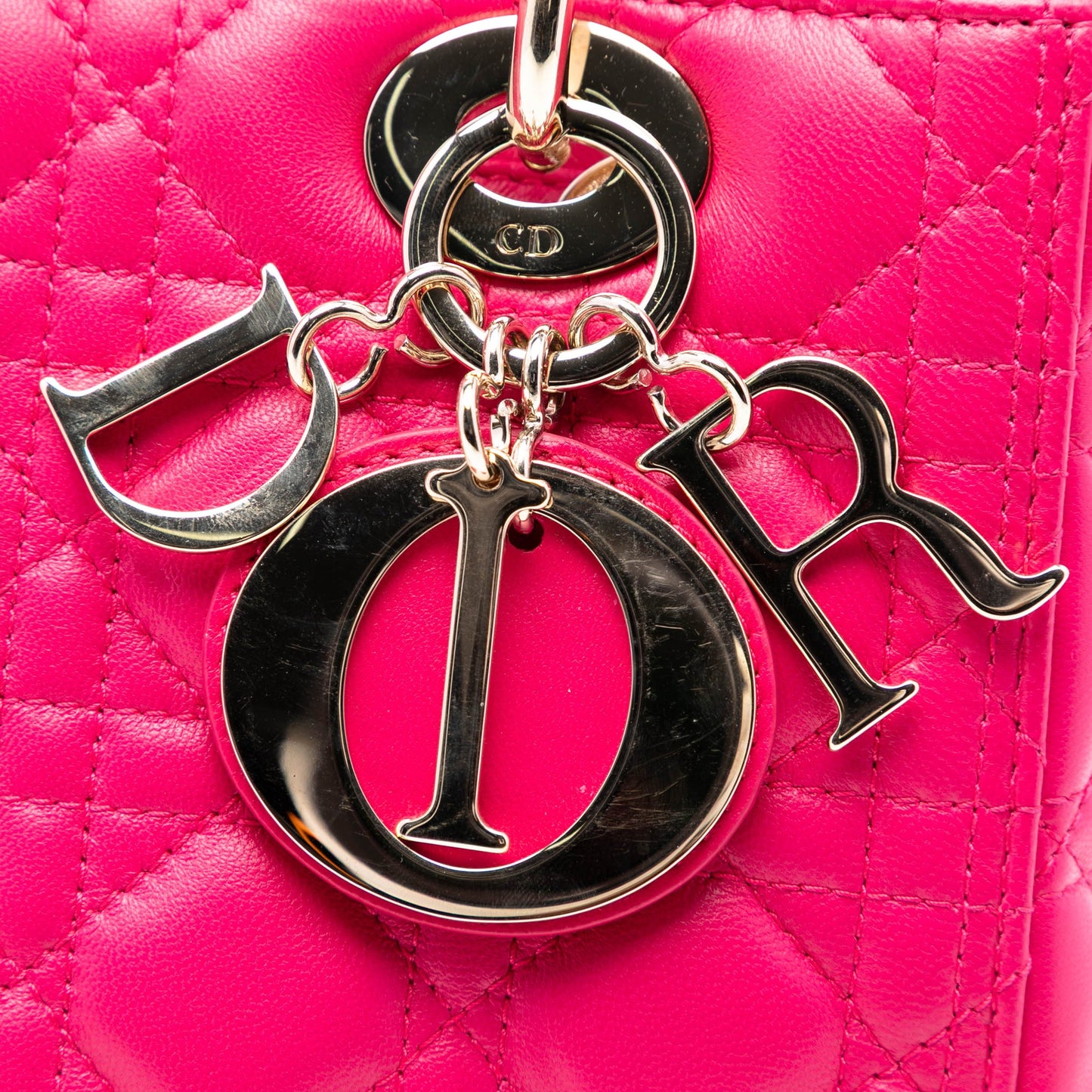 Dior Medium Lambskin Cannage Lady Dior