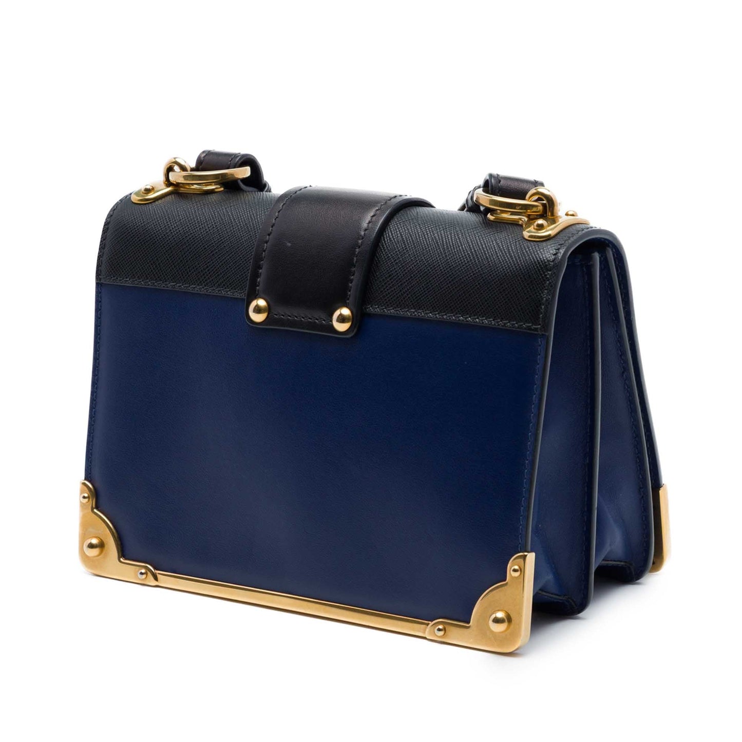 Prada Saffiano Trimmed City Calf Cahier Crossbody