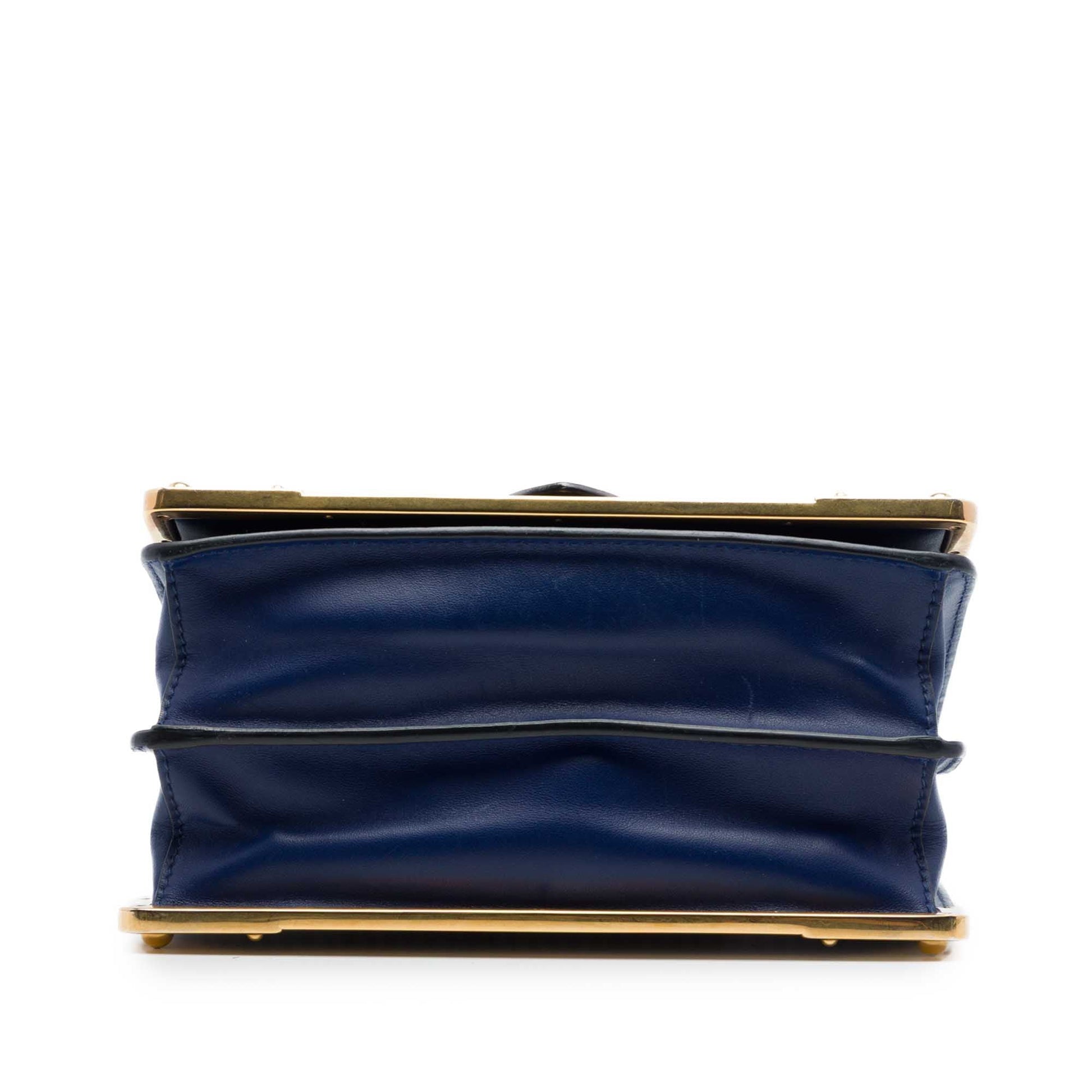 Prada Saffiano Trimmed City Calf Cahier Crossbody