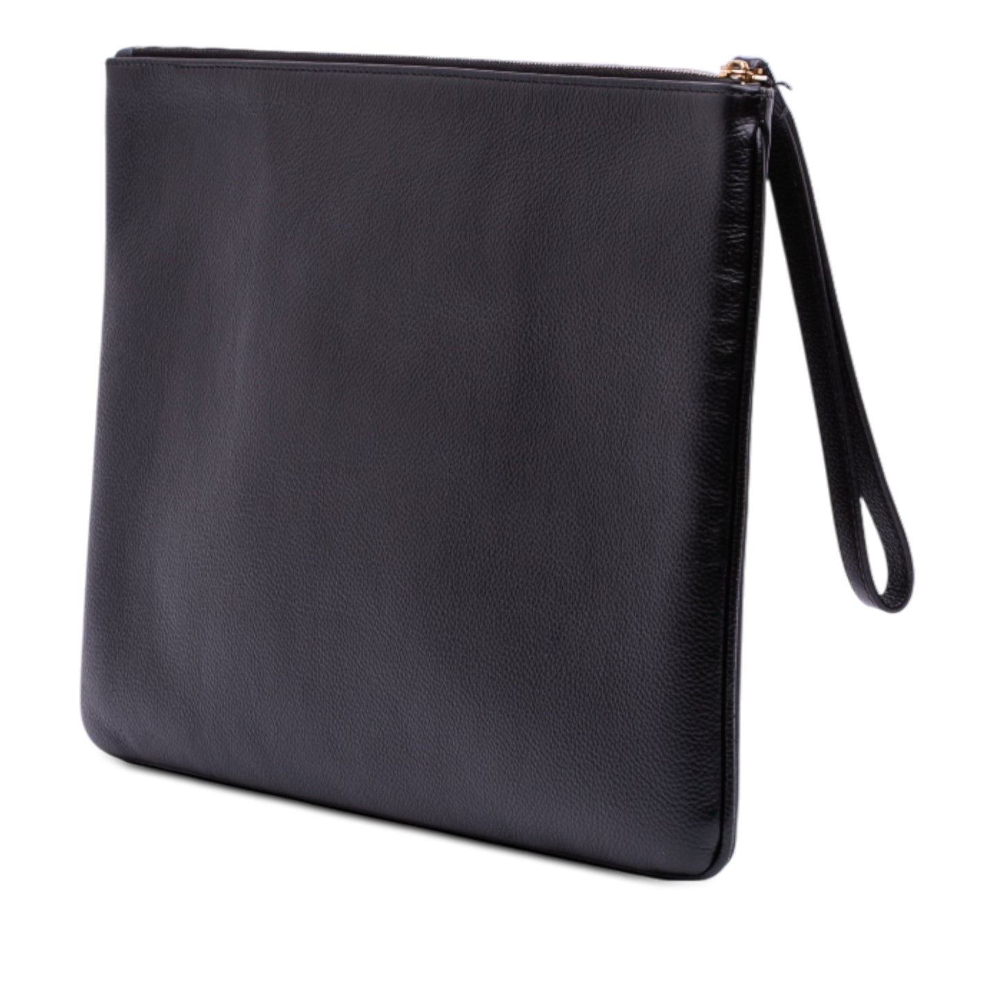 Balenciaga Leather Ville Logo Clutch
