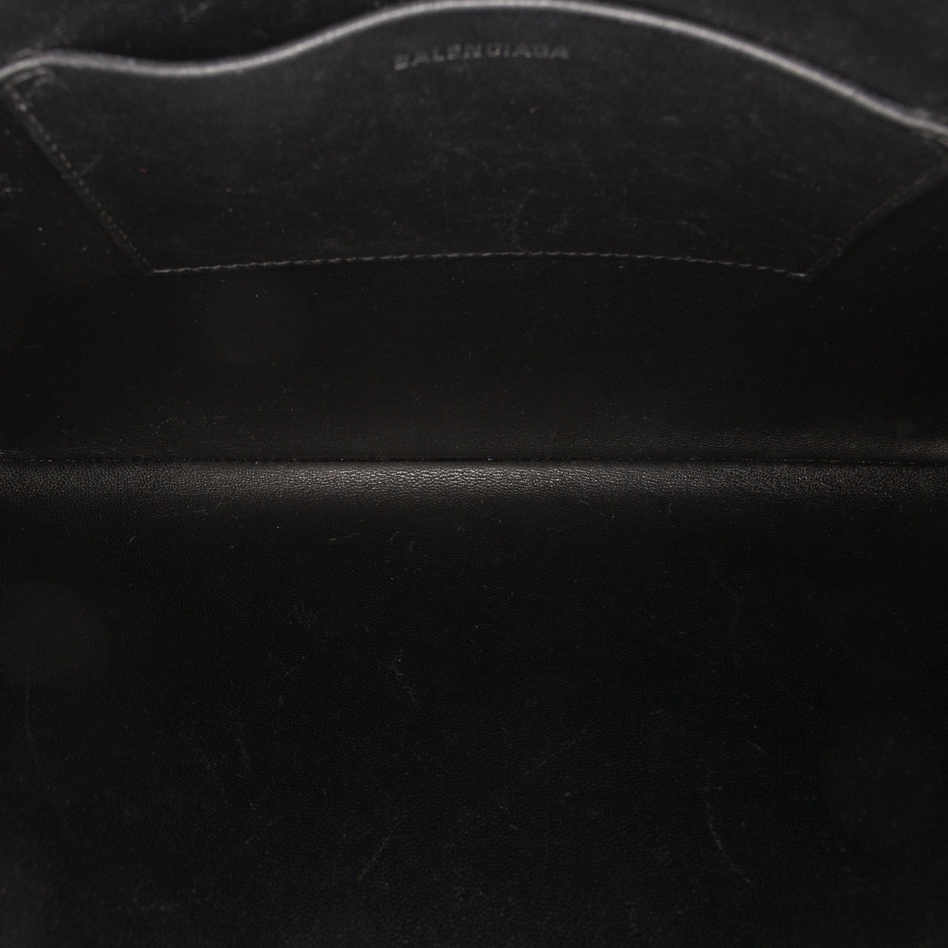 Balenciaga Leather Ville Logo Clutch
