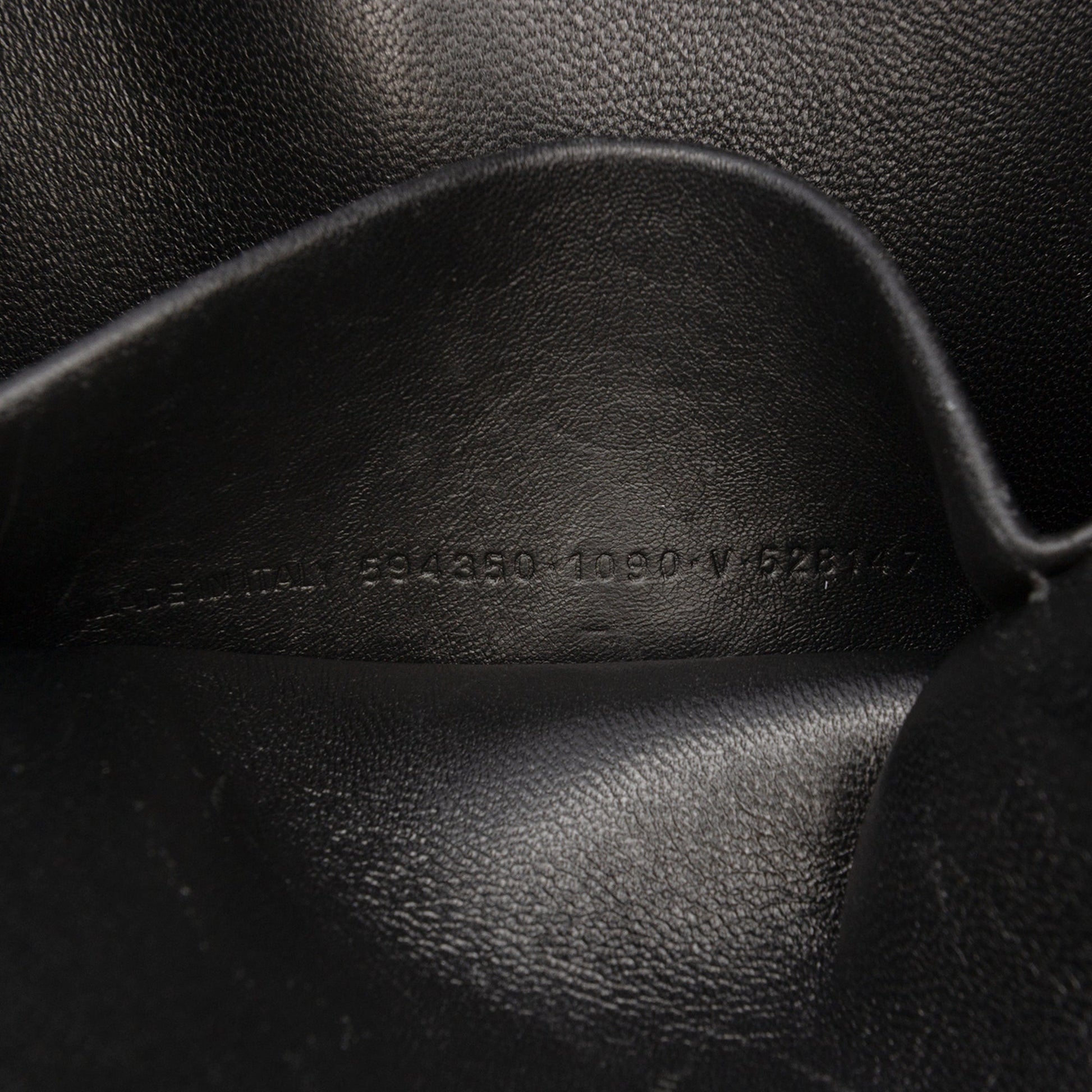 Balenciaga Leather Ville Logo Clutch