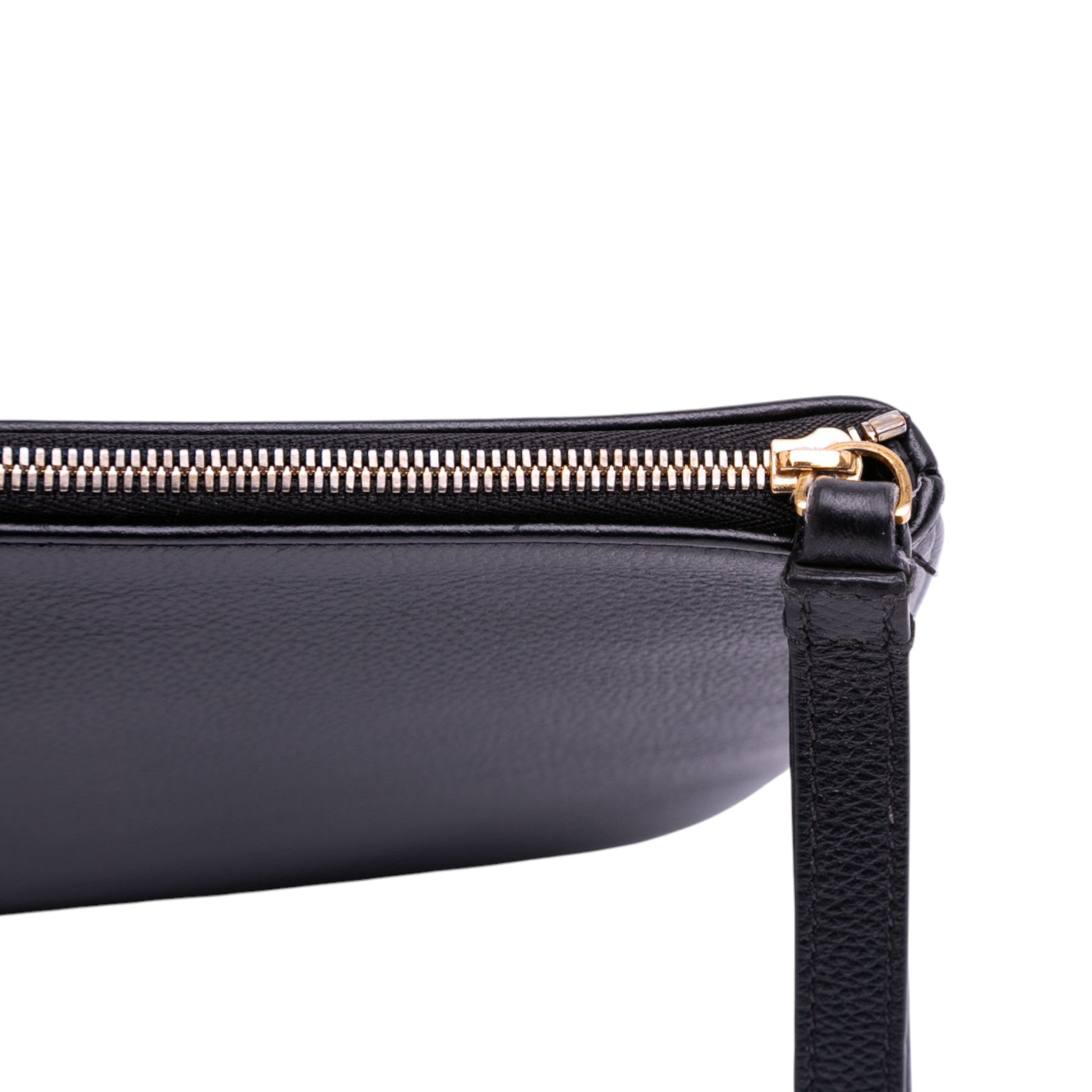 Balenciaga Leather Ville Logo Clutch