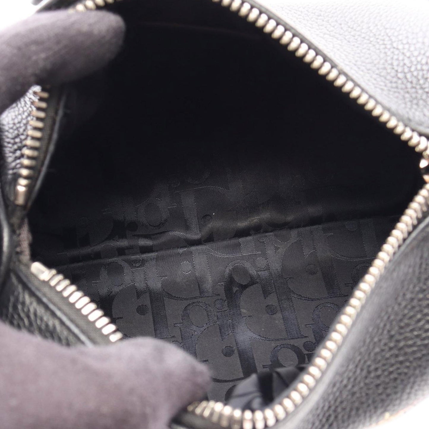 Dior Mini Leather Roller Bag