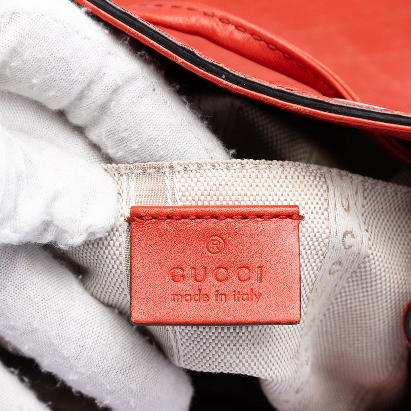 Gucci Diamante Leather Bright Bucket Bag