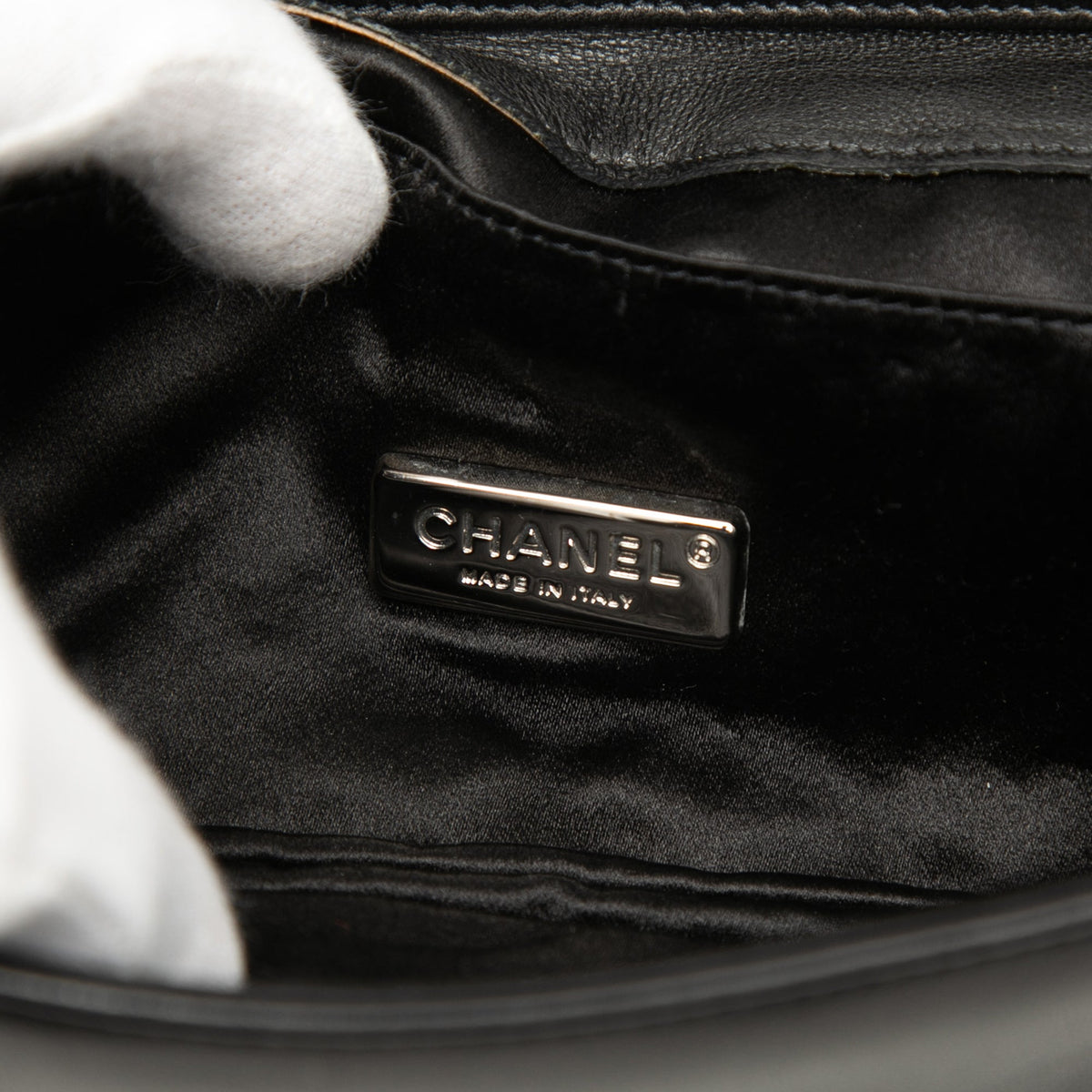 Chanel Quilted Lambskin Butterfly Clutch With Chain