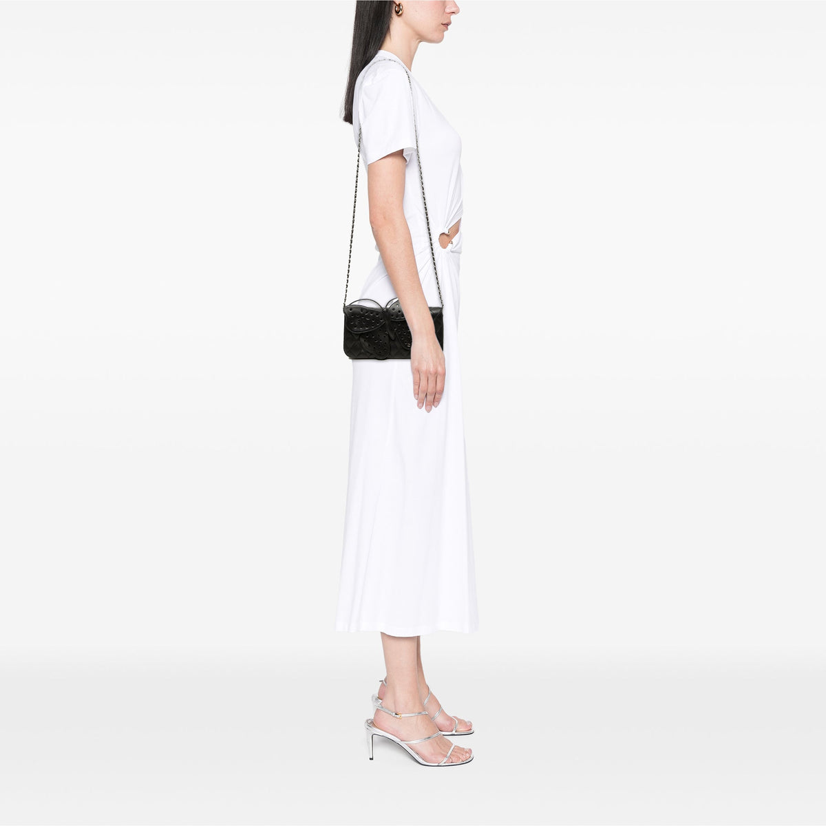 Chanel Quilted Lambskin Butterfly Clutch With Chain