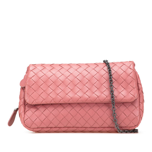 Bottega Veneta Mini Nappa Intrecciato Expandable Chain Crossbody