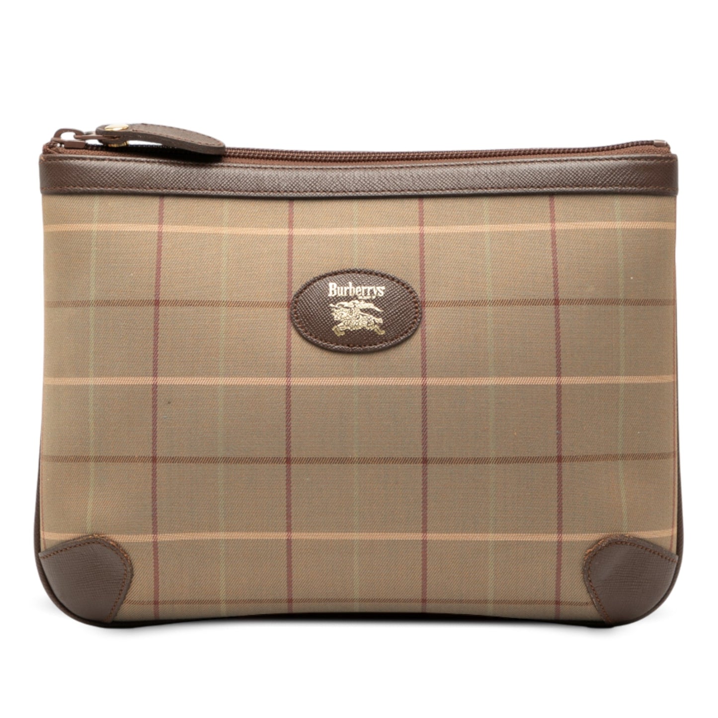 Burberry Vintage Check Canvas Clutch