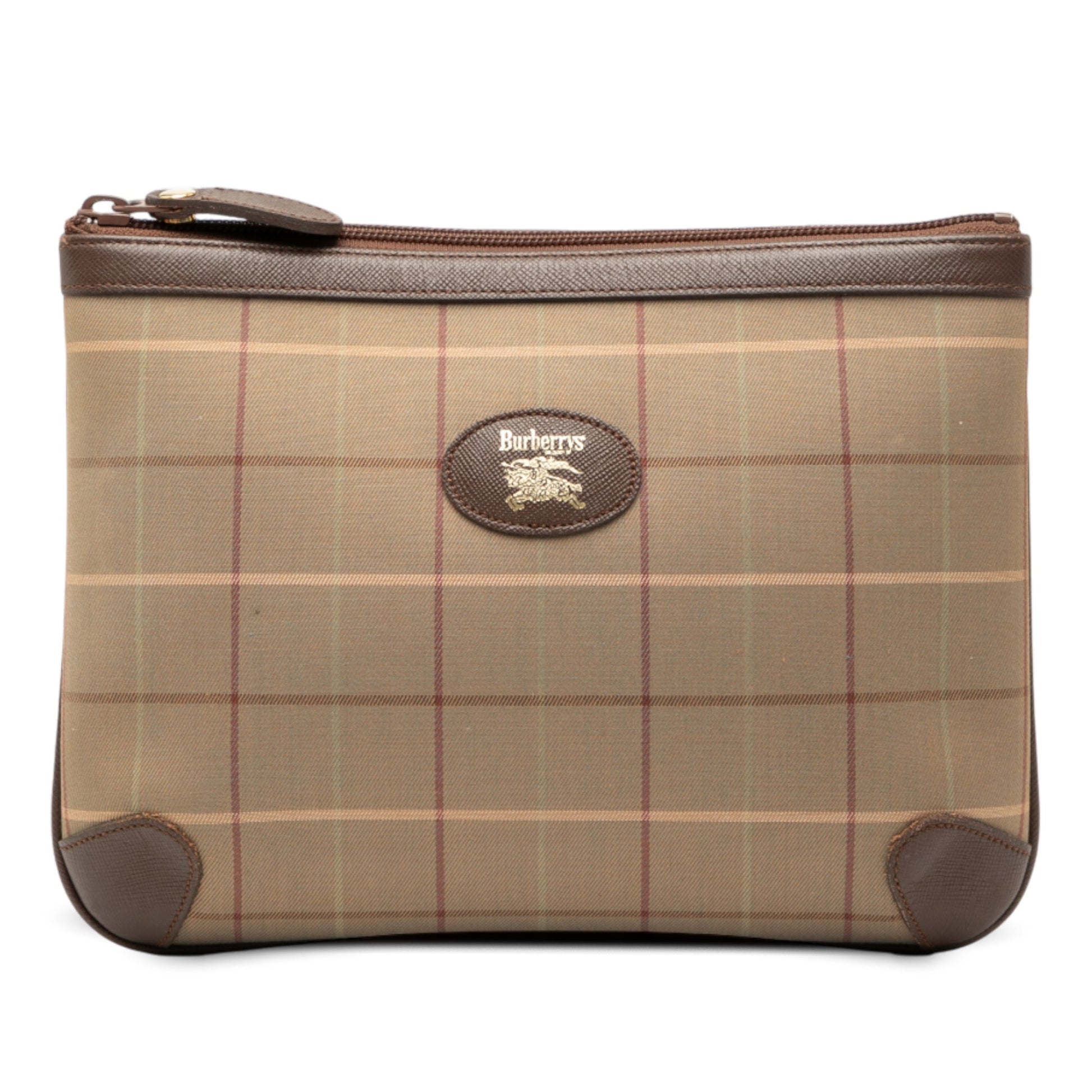 Burberry Vintage Check Canvas Clutch