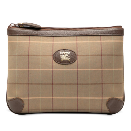 Burberry Vintage Check Canvas Clutch