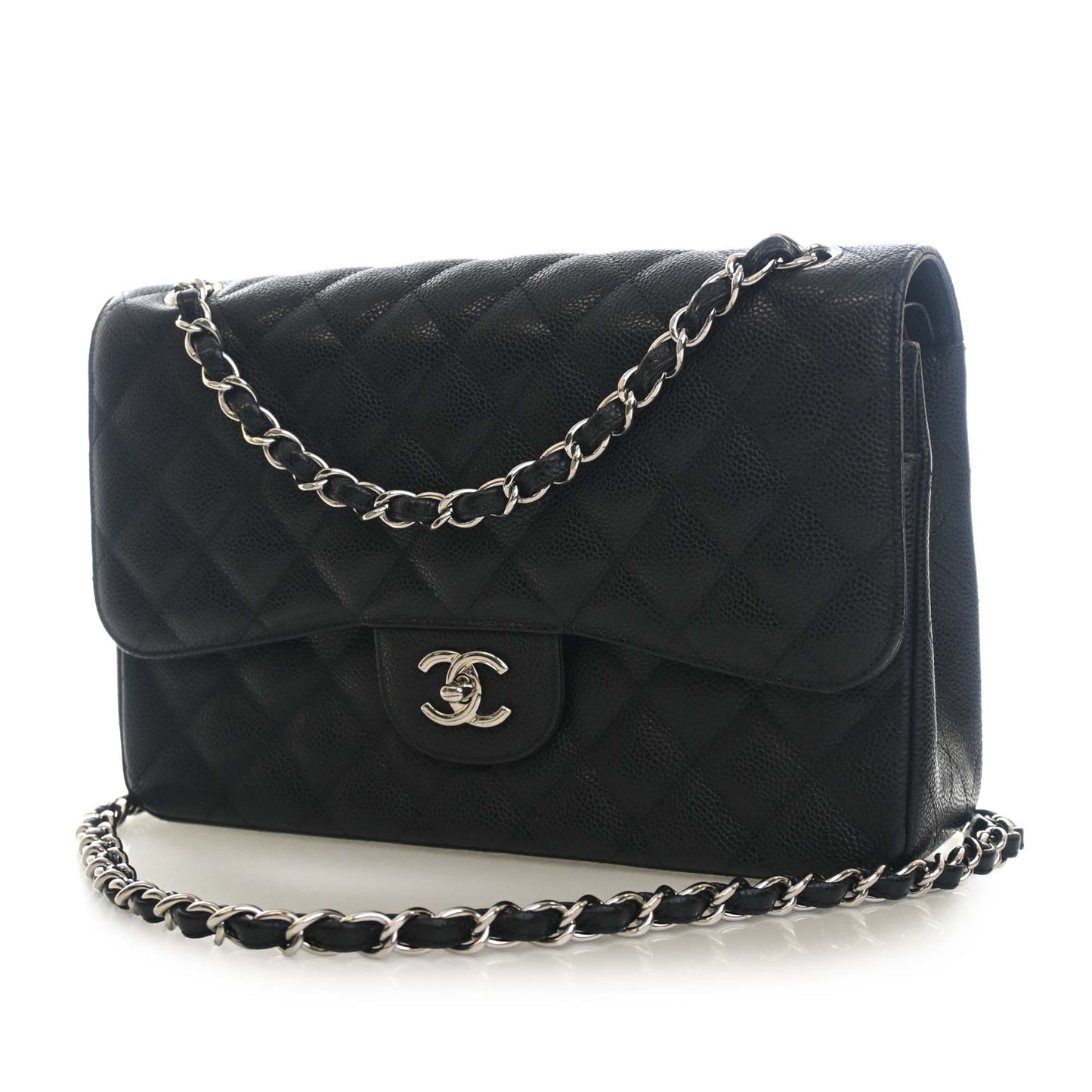 Chanel Jumbo Classic Caviar Double Flap