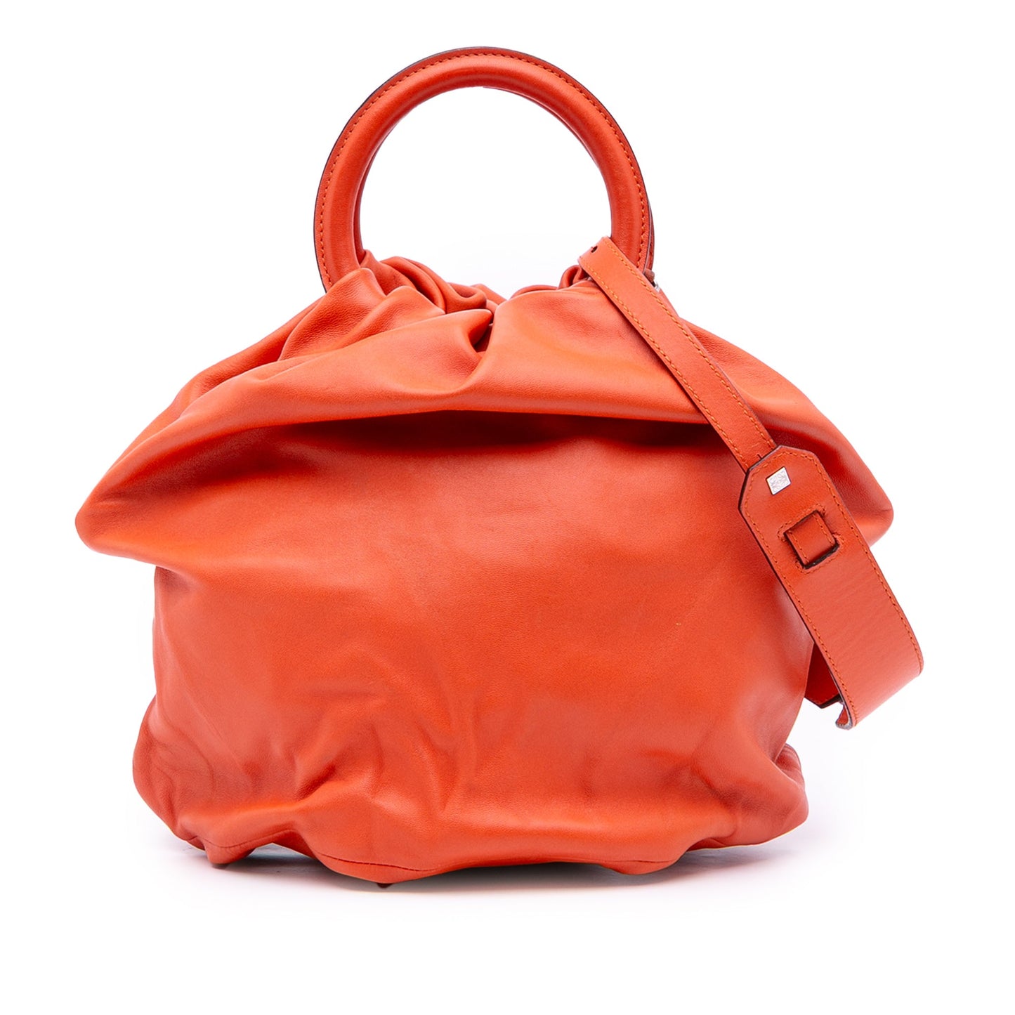 LOEWE Small Gathered Lambskin Bounce Bag