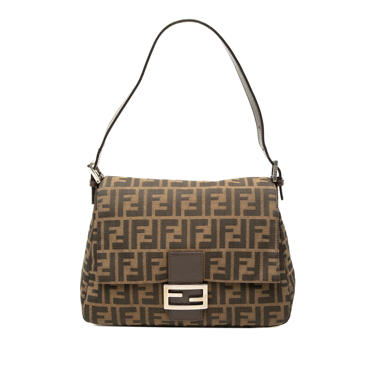 Fendi Zucca Canvas Mamma Forever — Brown