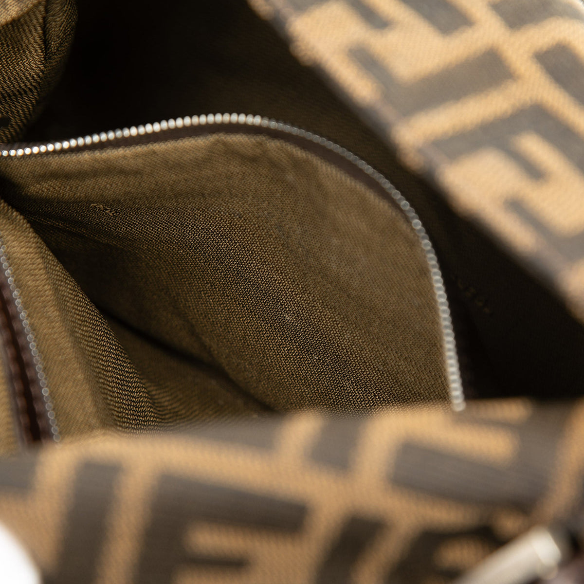 Fendi Zucca Canvas Mamma Forever — Brown