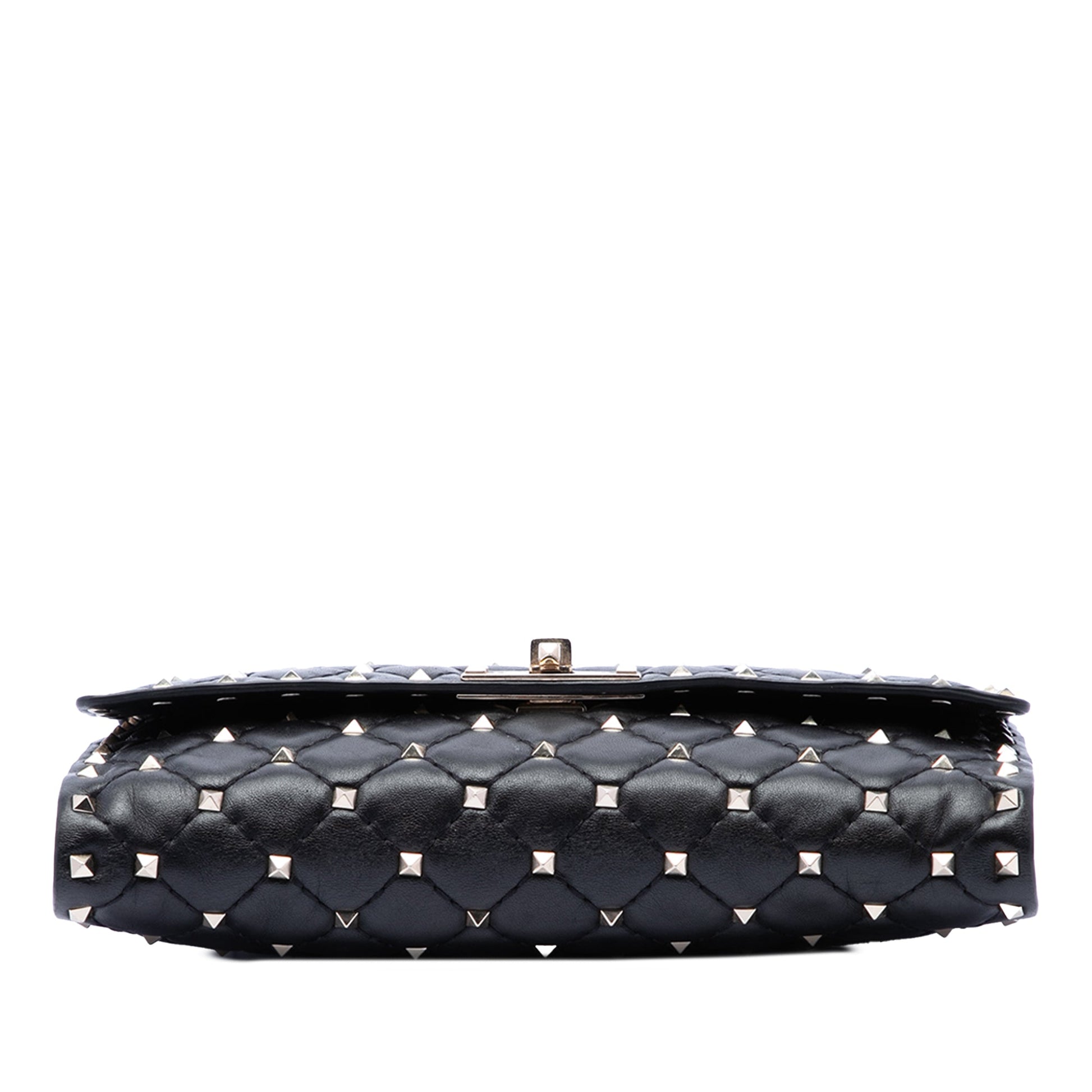 Valentino Nappa Rockstud Spike Wallet On Chain