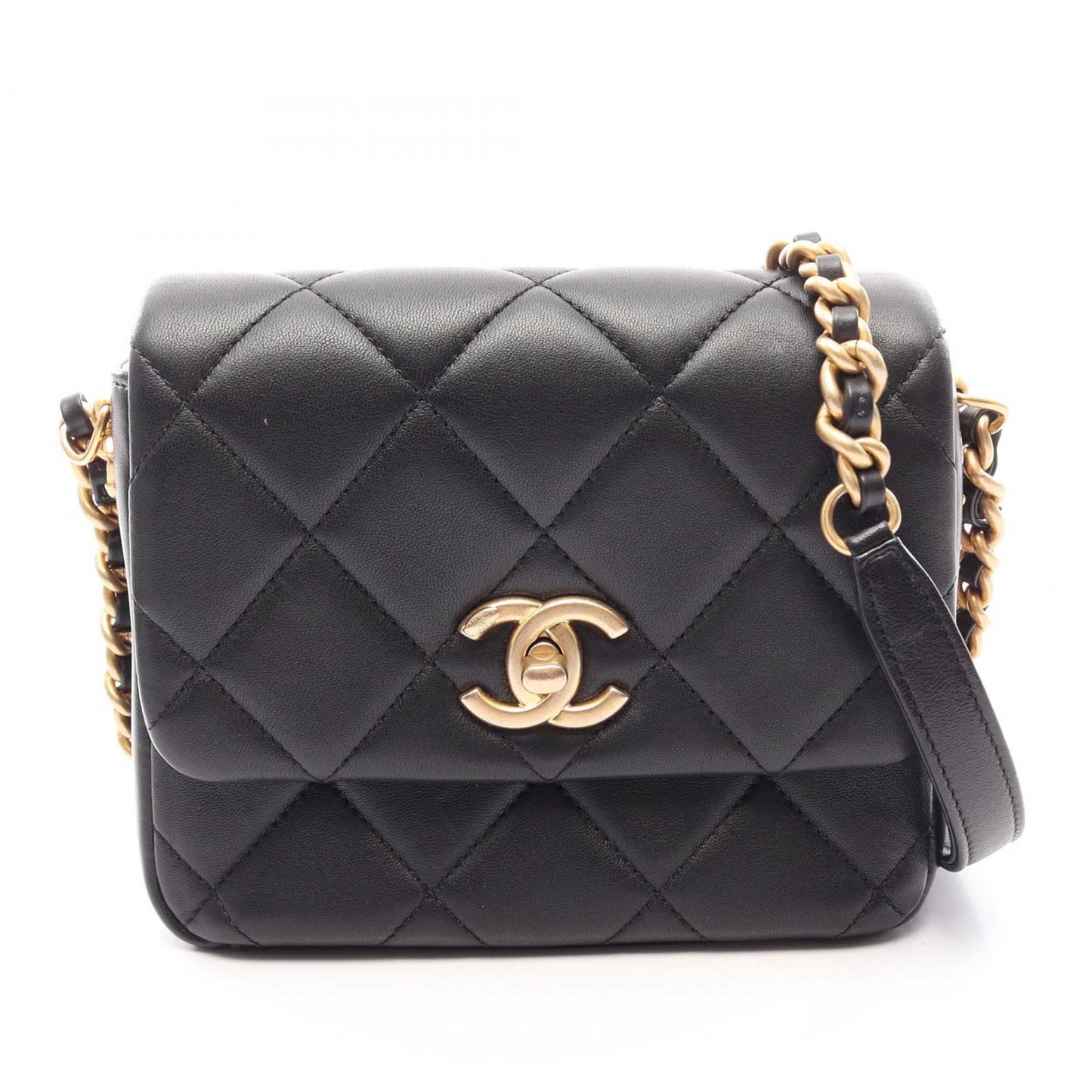 Chanel Mini Quilted Lambskin Side Note Flap