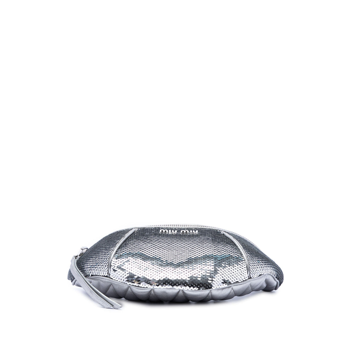 Miu Miu Metallic Calfskin Sequin Embellished Belt Bag