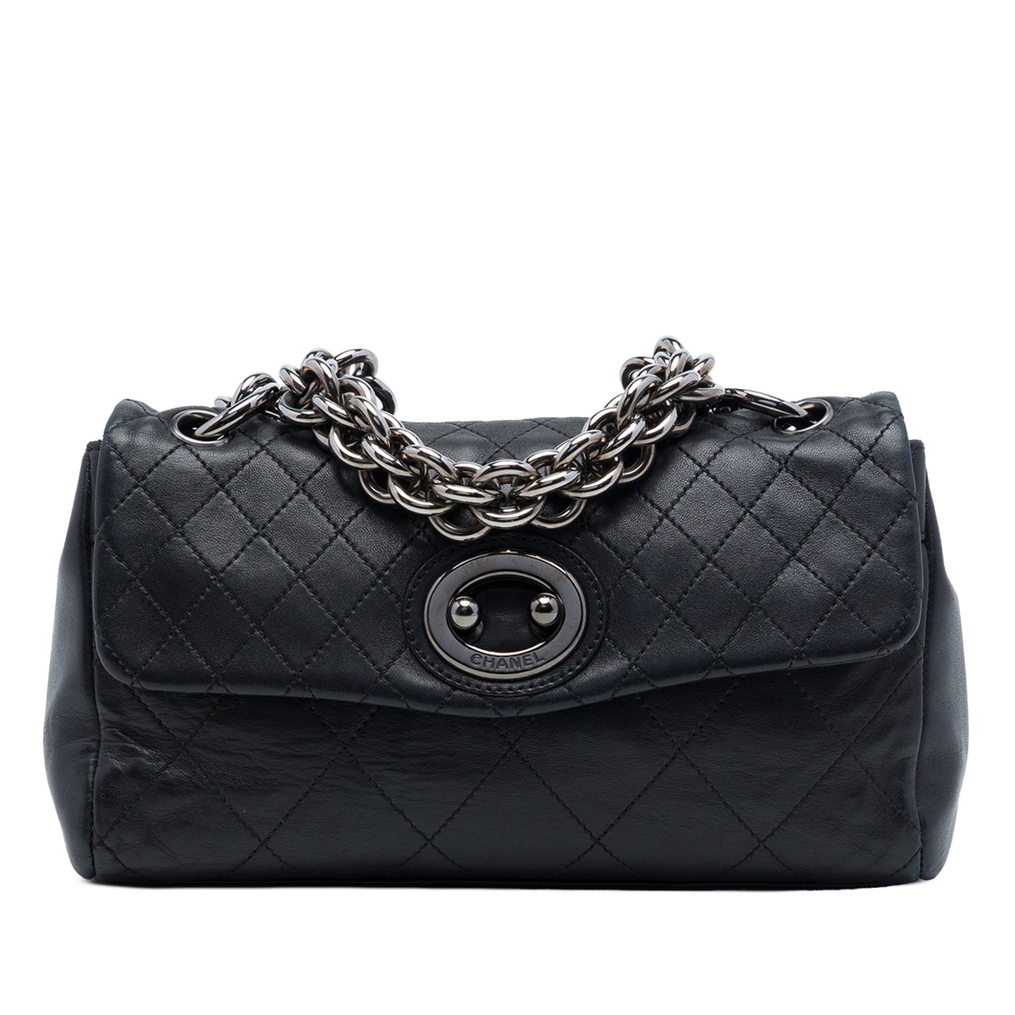 Chanel Quilted Calfskin Bijoux Ring Chain Flap