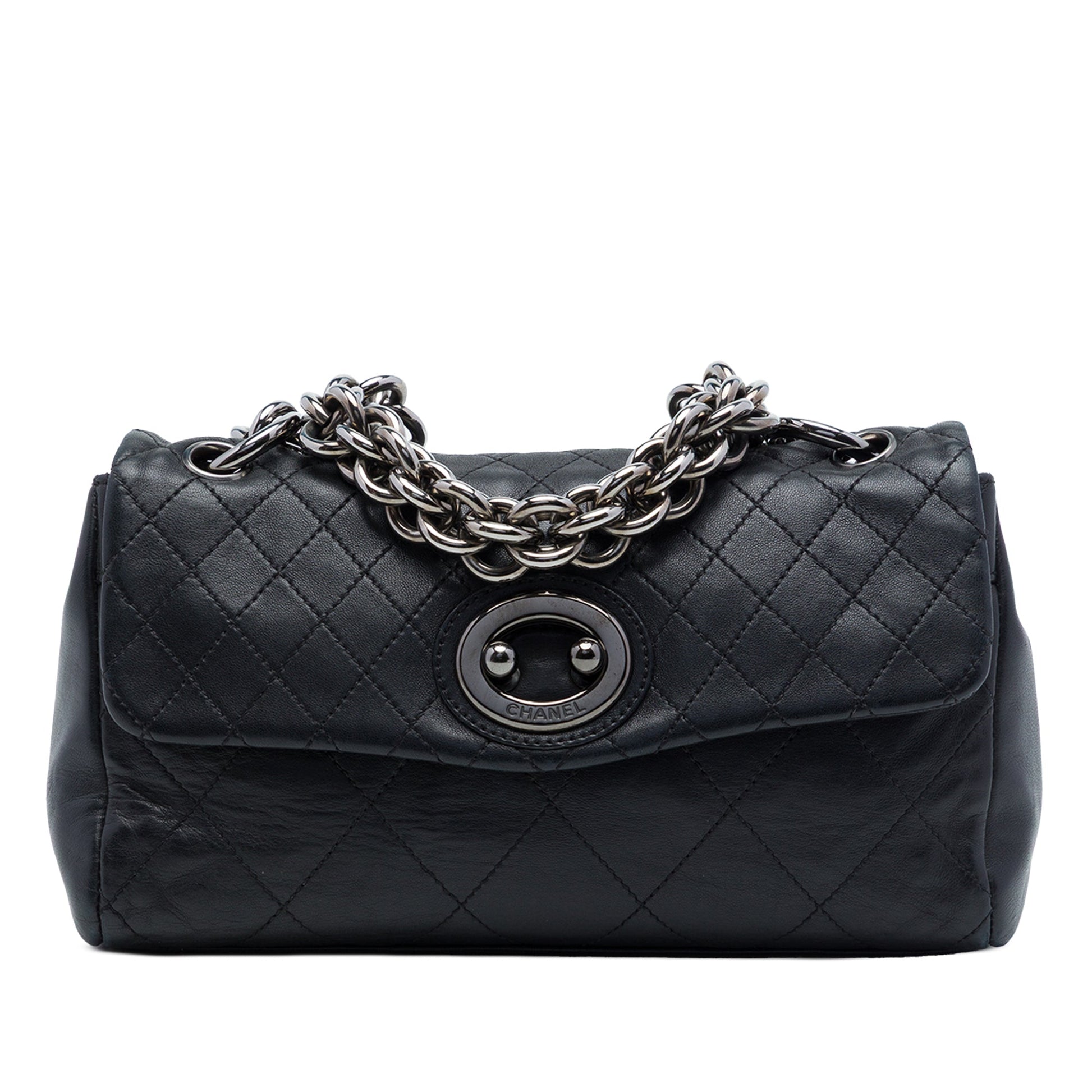 Chanel Quilted Calfskin Bijoux Ring Chain Flap
