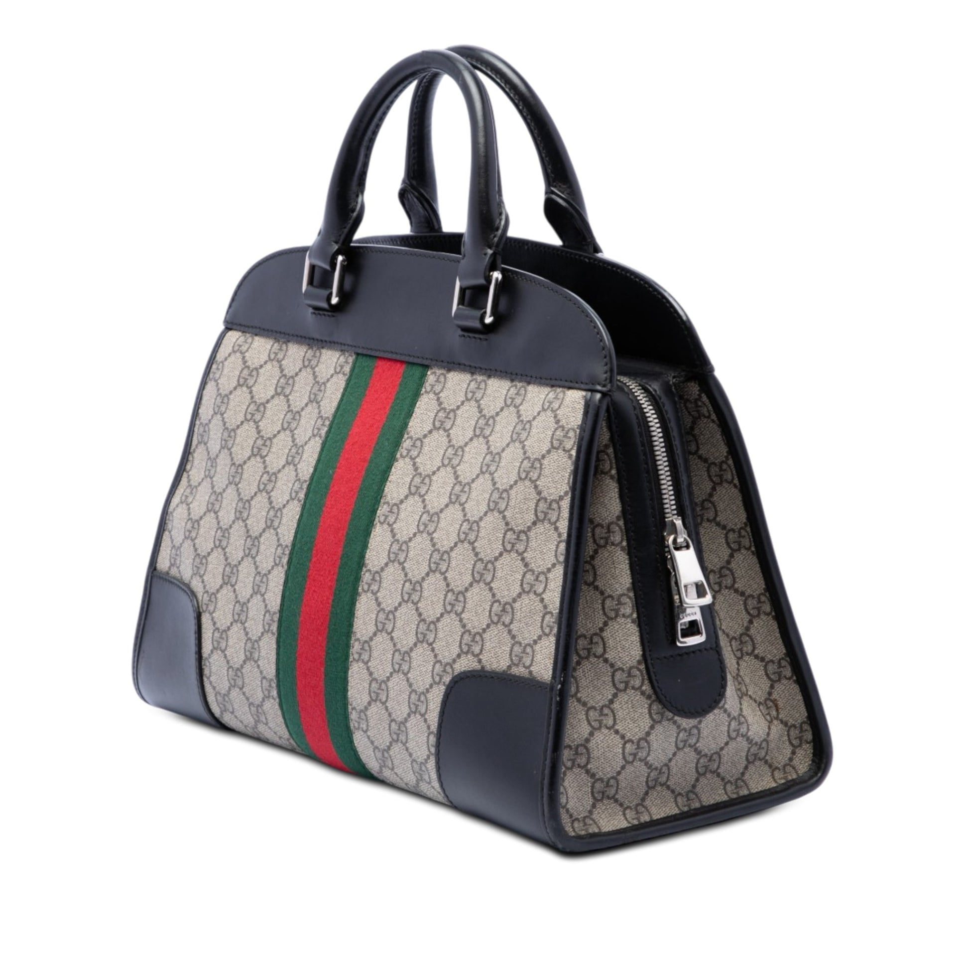 Gucci GG Supreme Web Dome Top Handle Bag