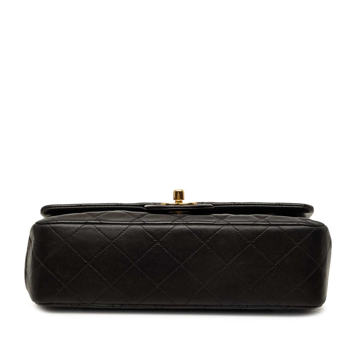 Chanel Medium Classic Lambskin Double Flap — Black
