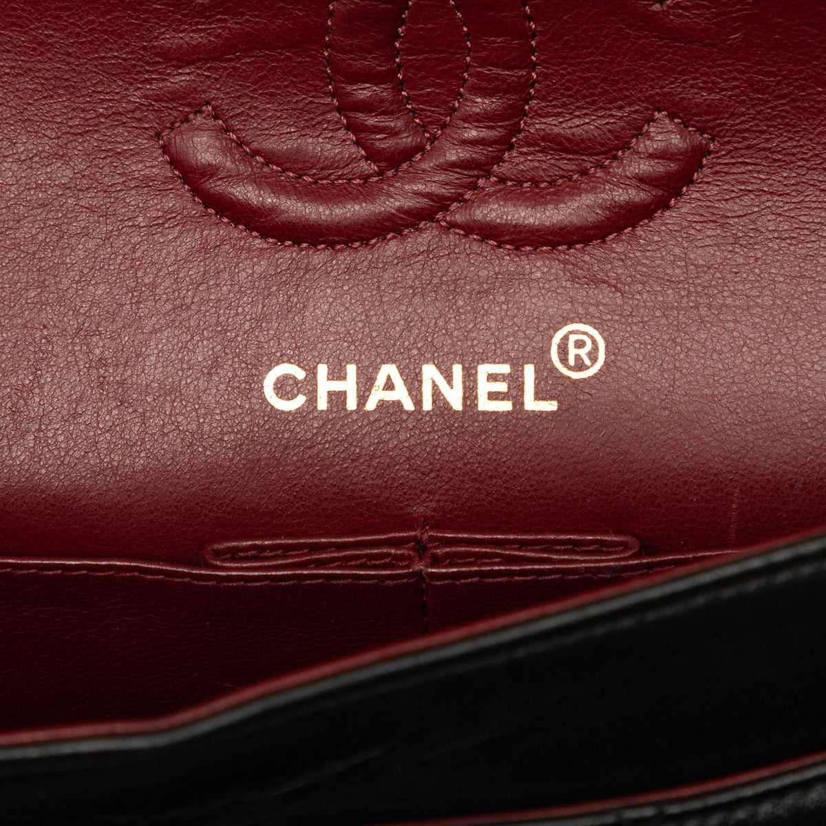 Chanel Medium Classic Lambskin Double Flap — Black
