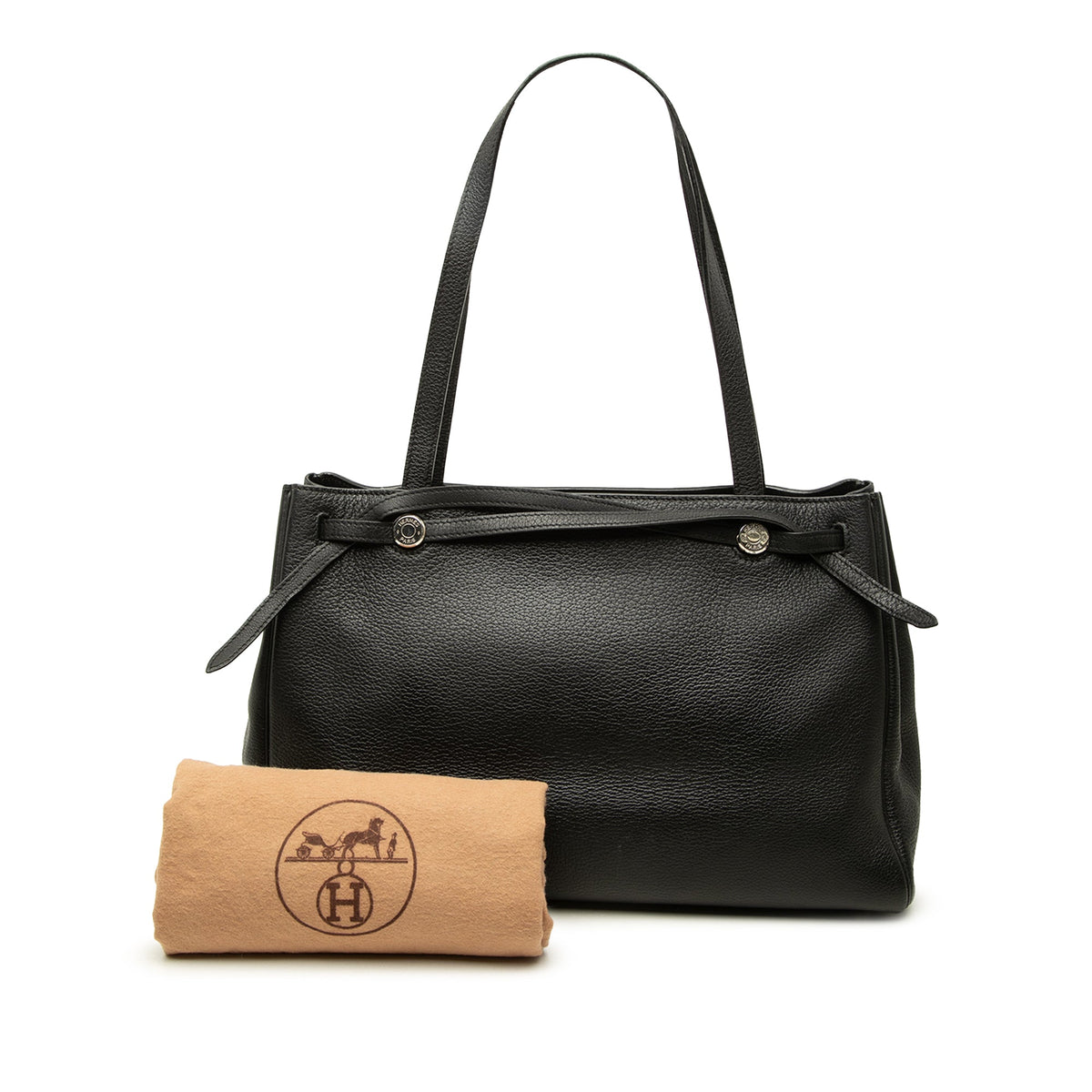 Hermès Buffalo Cabana Tote — Black