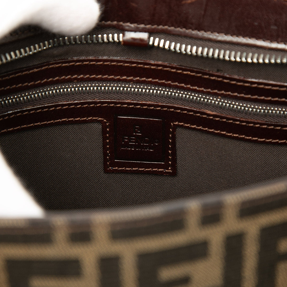 Fendi Zucca Canvas Handbag
