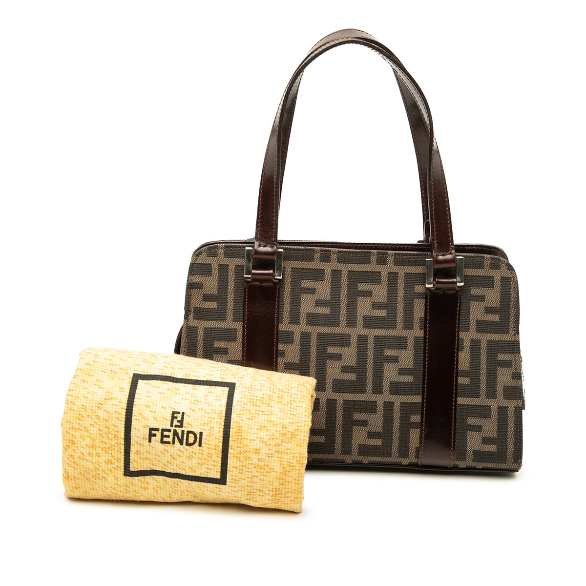 Fendi Zucca Canvas Handbag