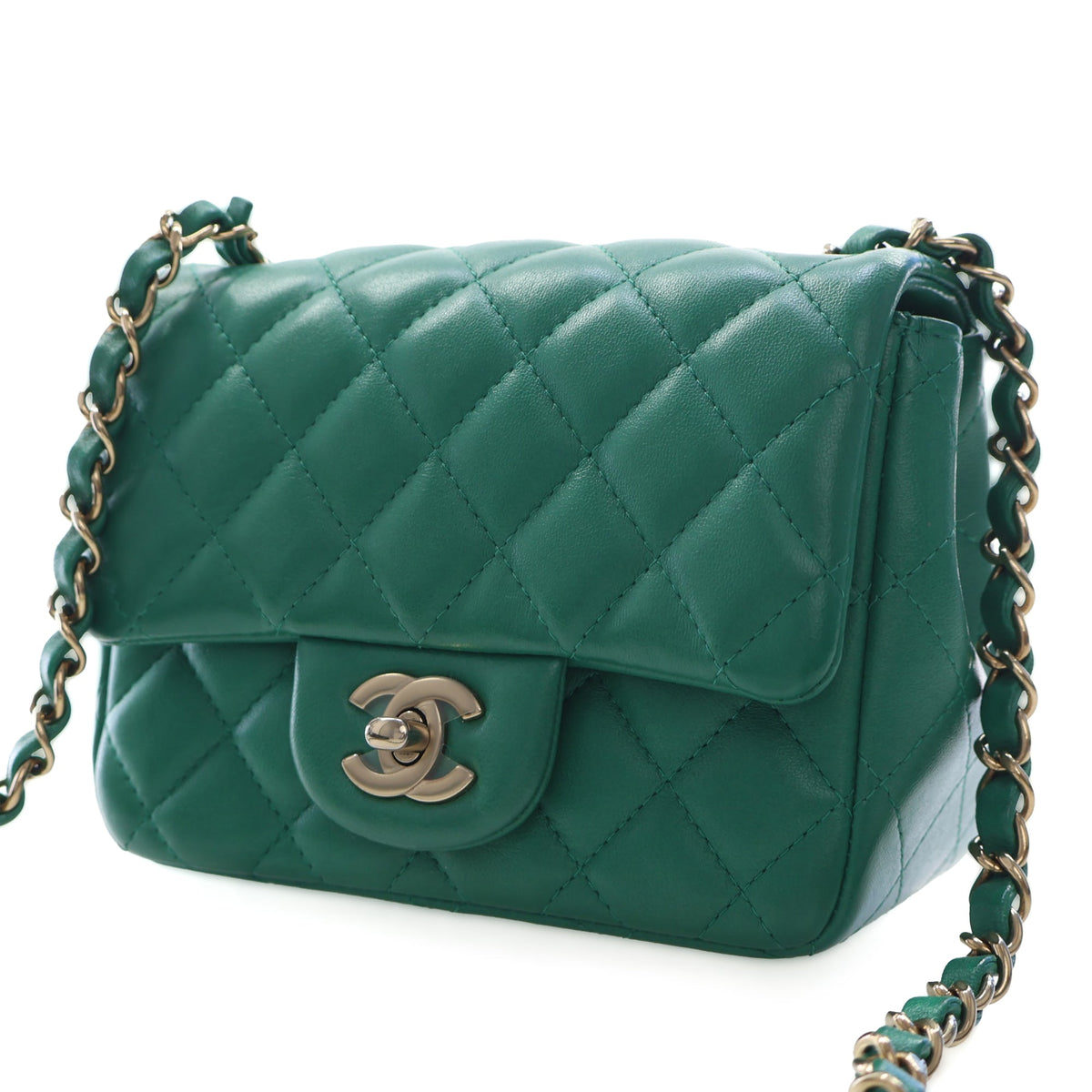 Chanel Mini Square Classic Lambskin Single Flap