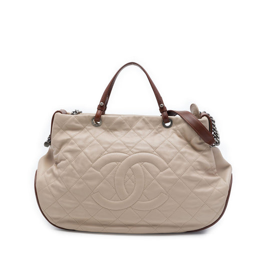 Chanel Quilted Lambskin Country Chic Satchel