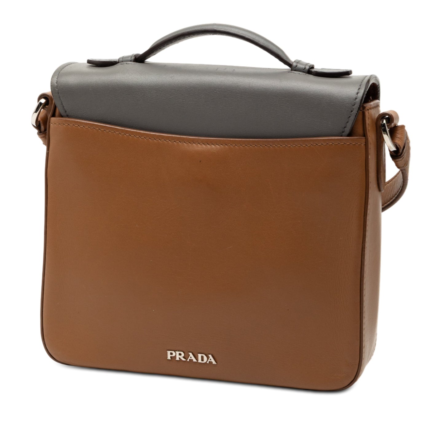 Prada Bicolor City Calf Satchel