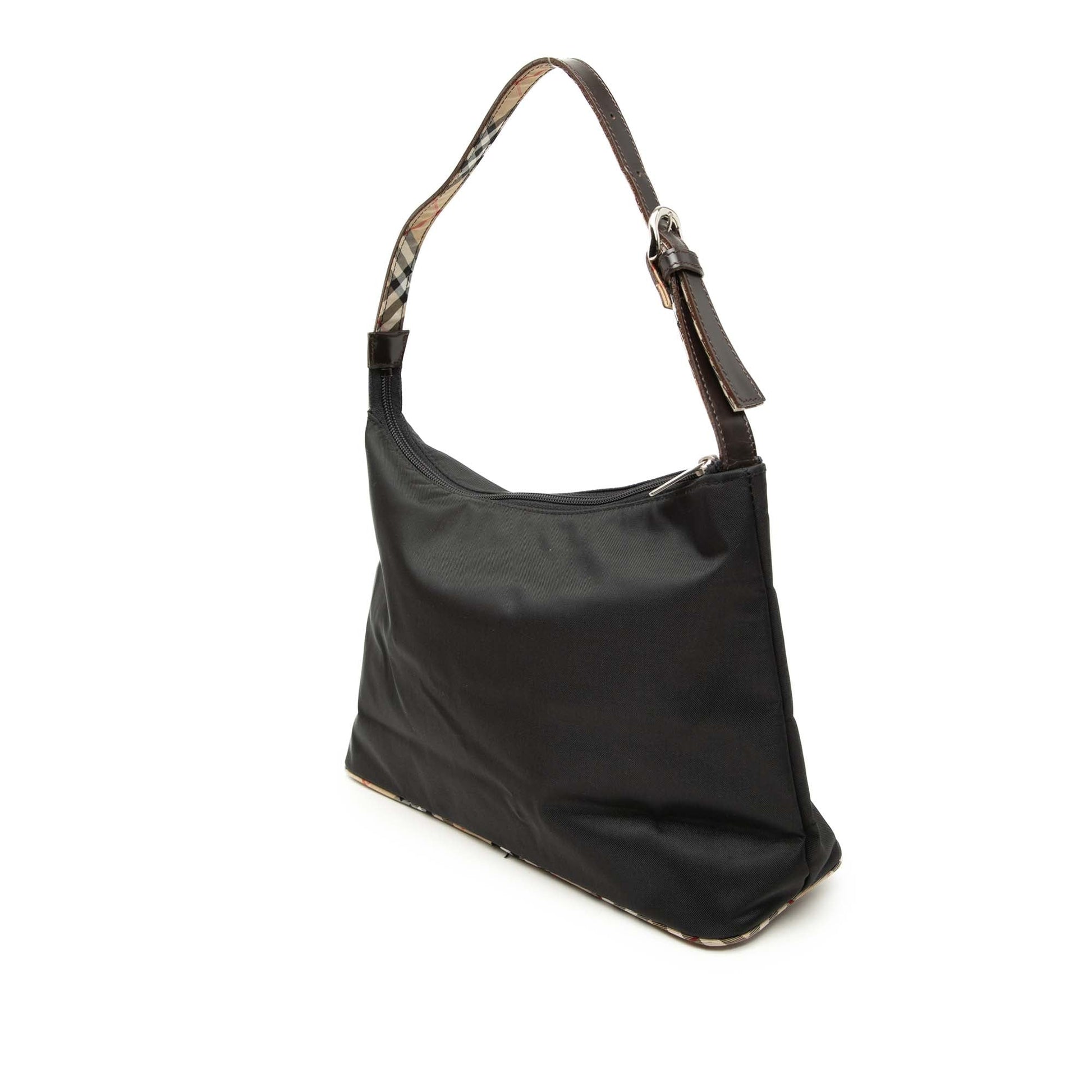 Burberry Nova Check Trimmed Nylon Shoulder Bag