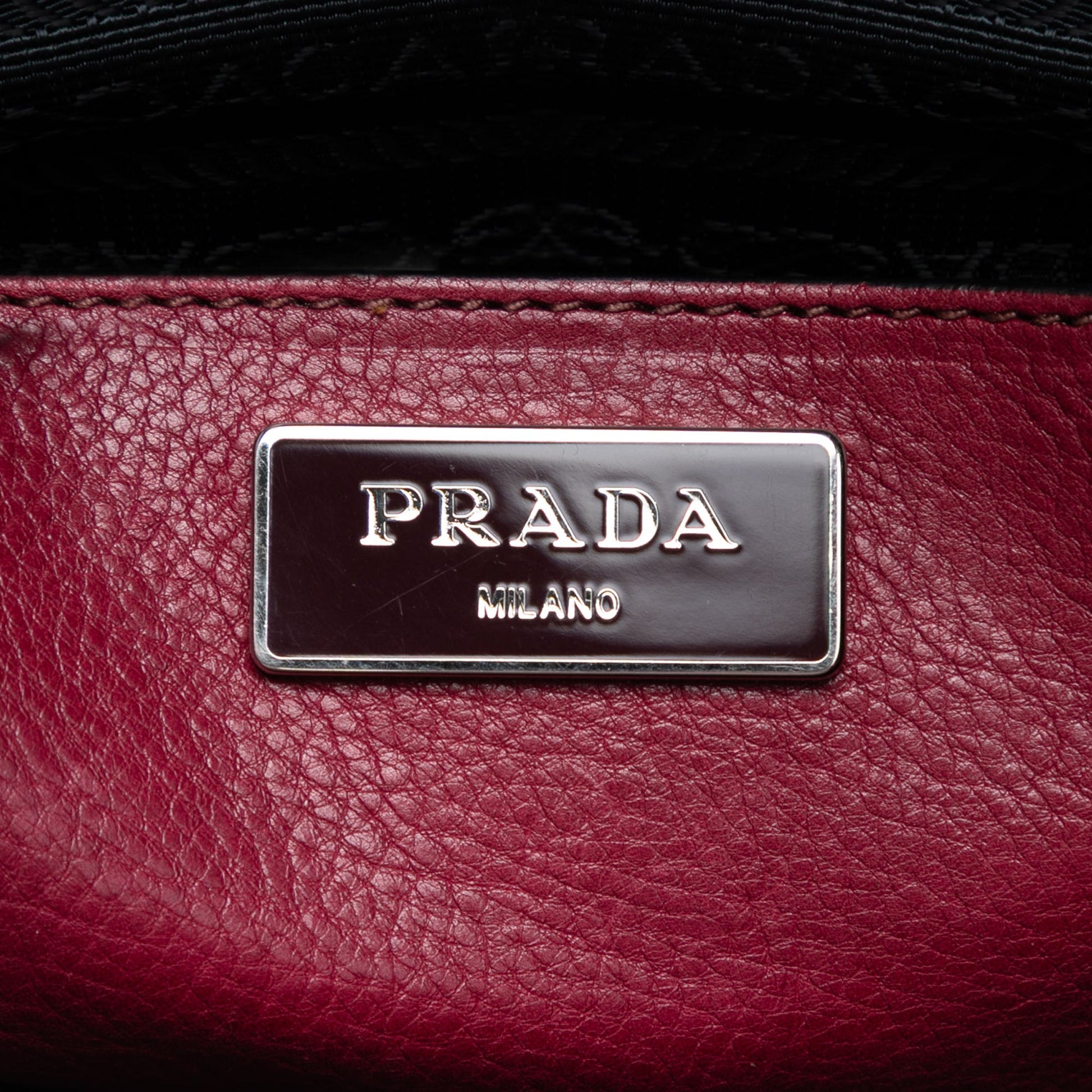 Prada Glace Calf Twin Pocket Satchel