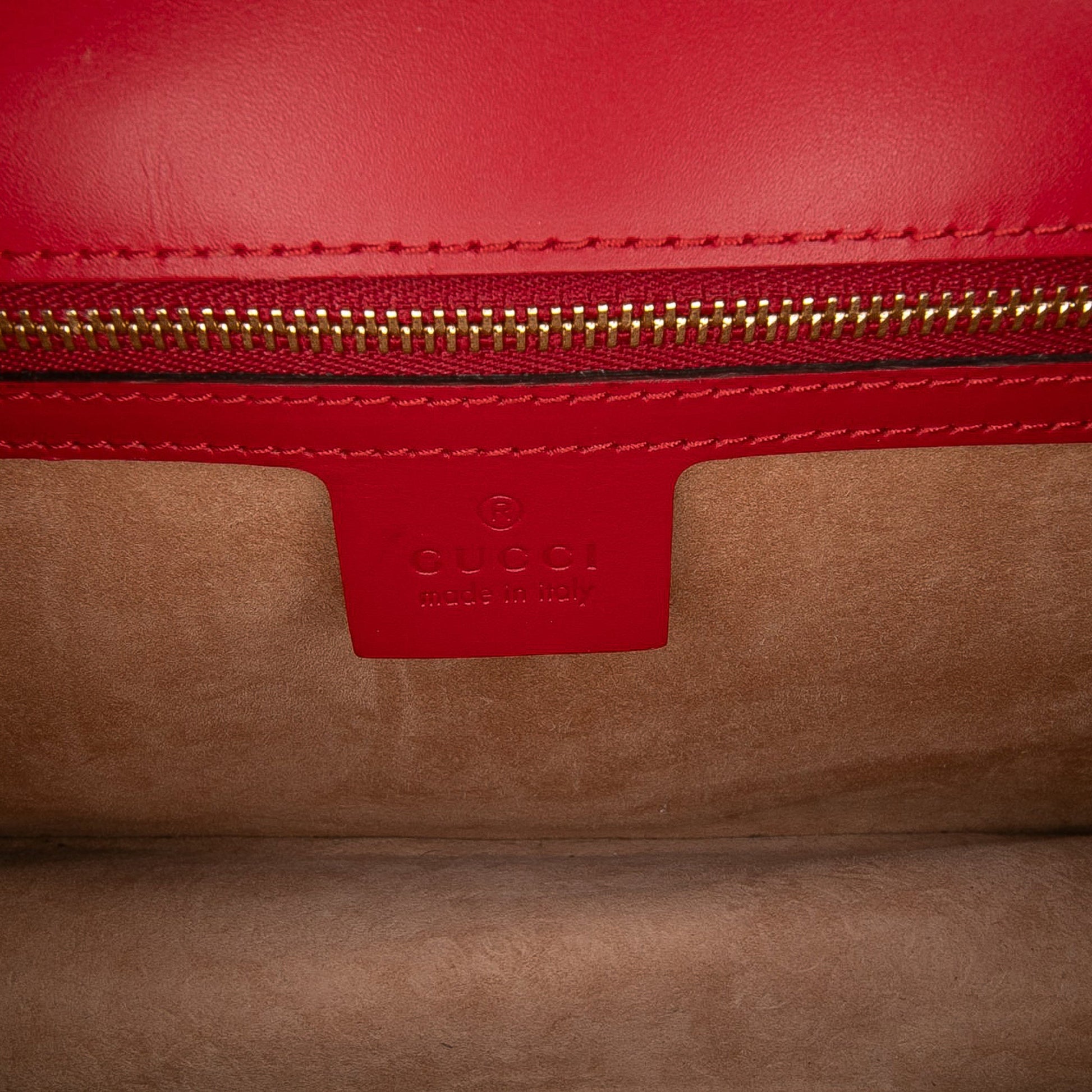 Gucci Small Leather Sylvie Web Satchel