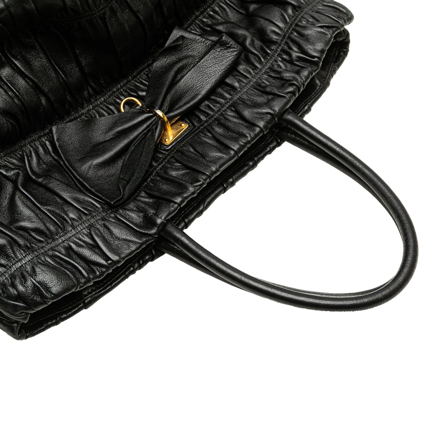 Prada Nappa Gaufre Bow Tote