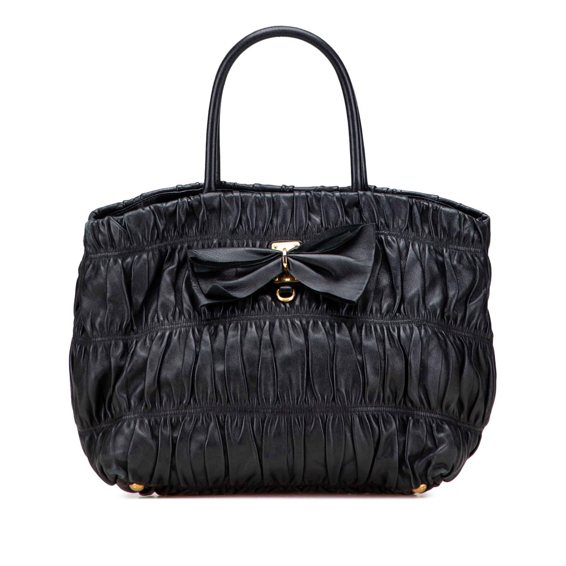Prada Nappa Gaufre Bow Tote