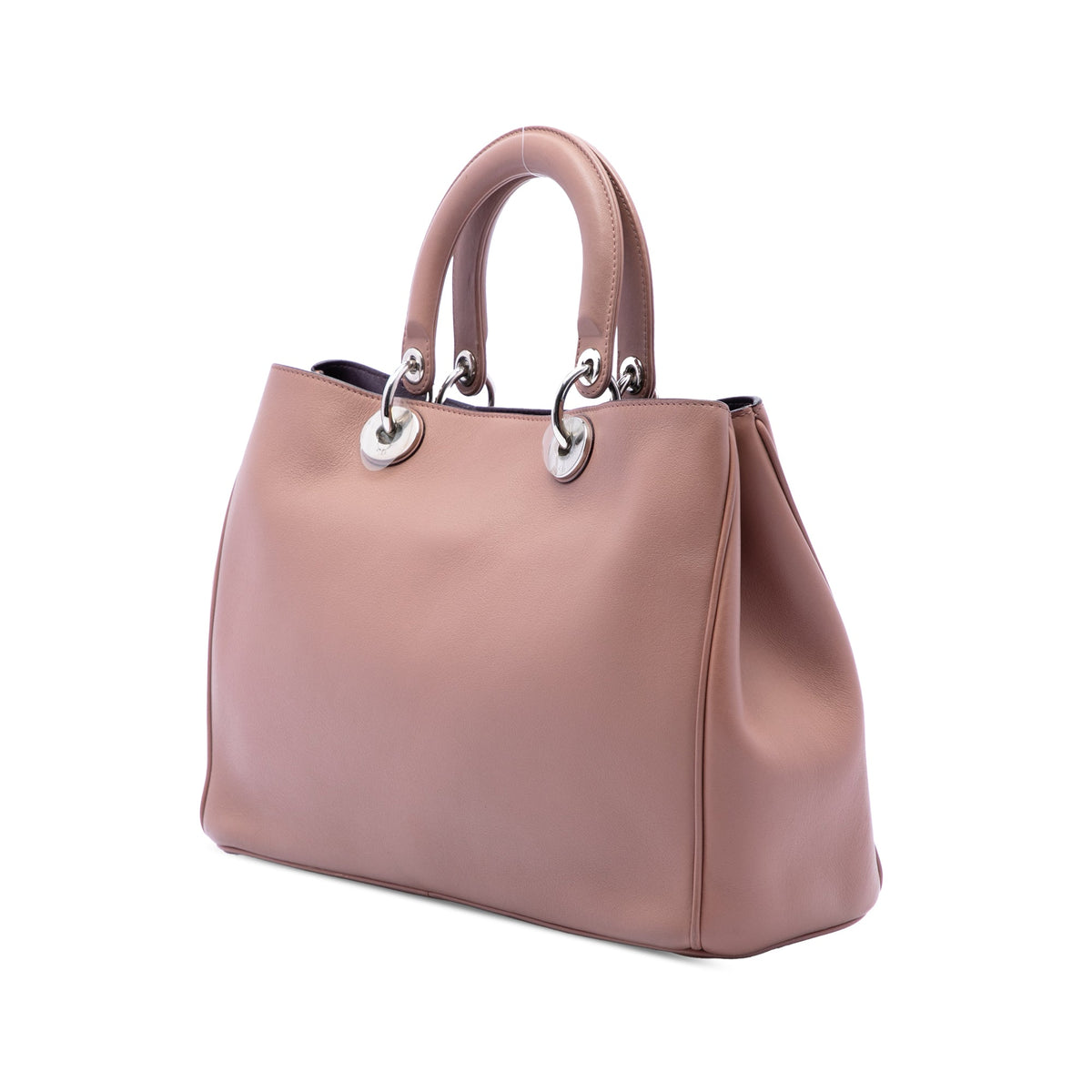 Dior Medium Leather Diorissimo Satchel — Pink