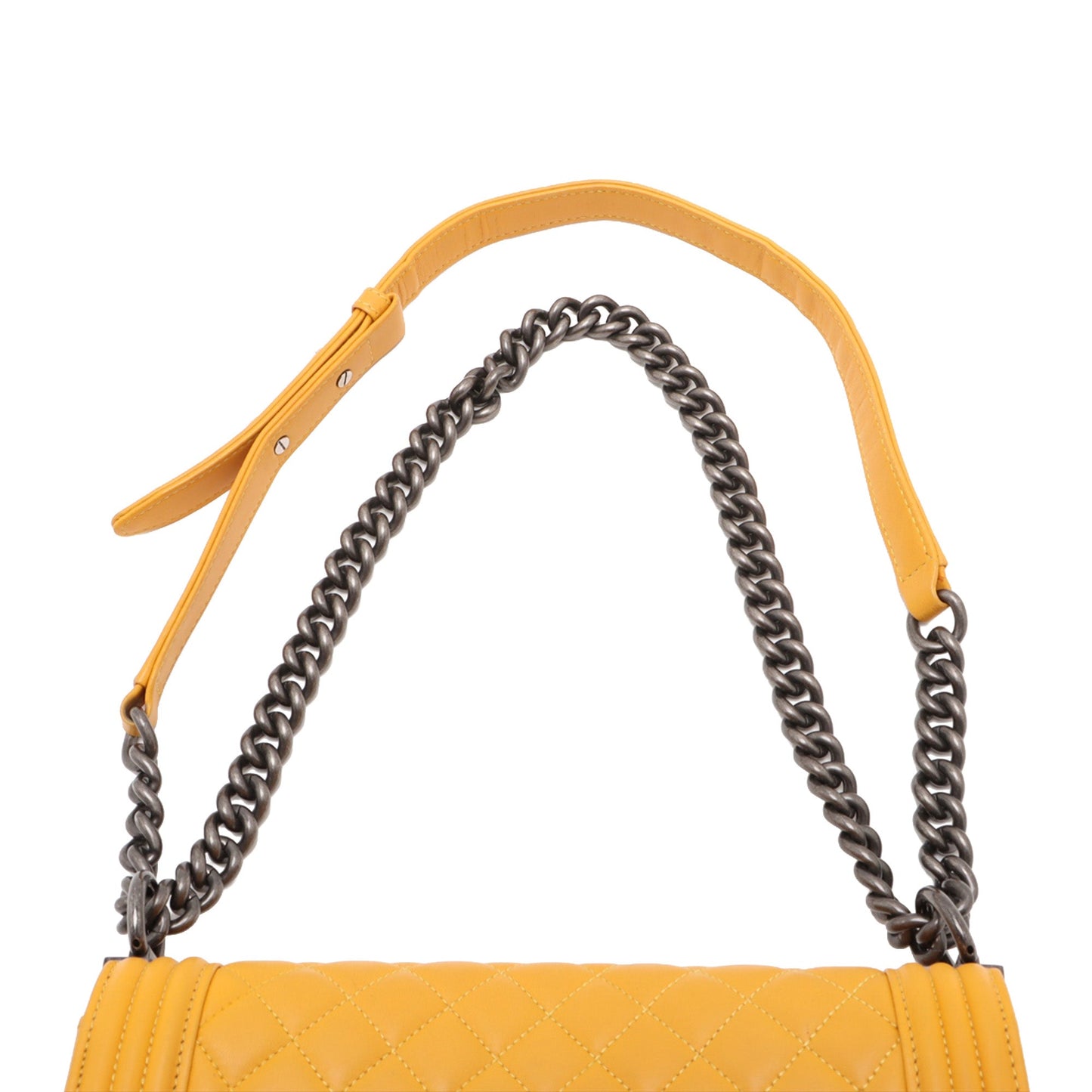Chanel Old Medium Quilted Lambskin Boy Flap