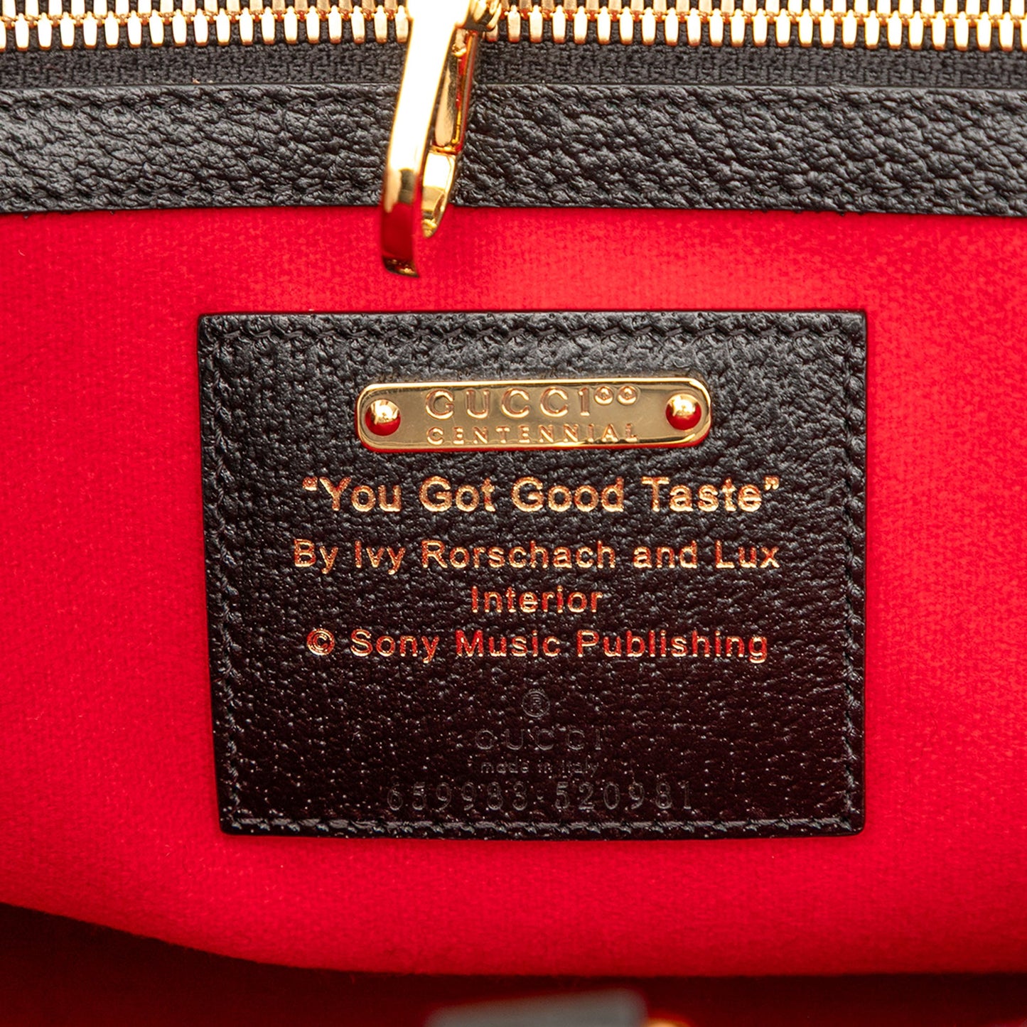 Gucci Felt 100 Centennial Satchel