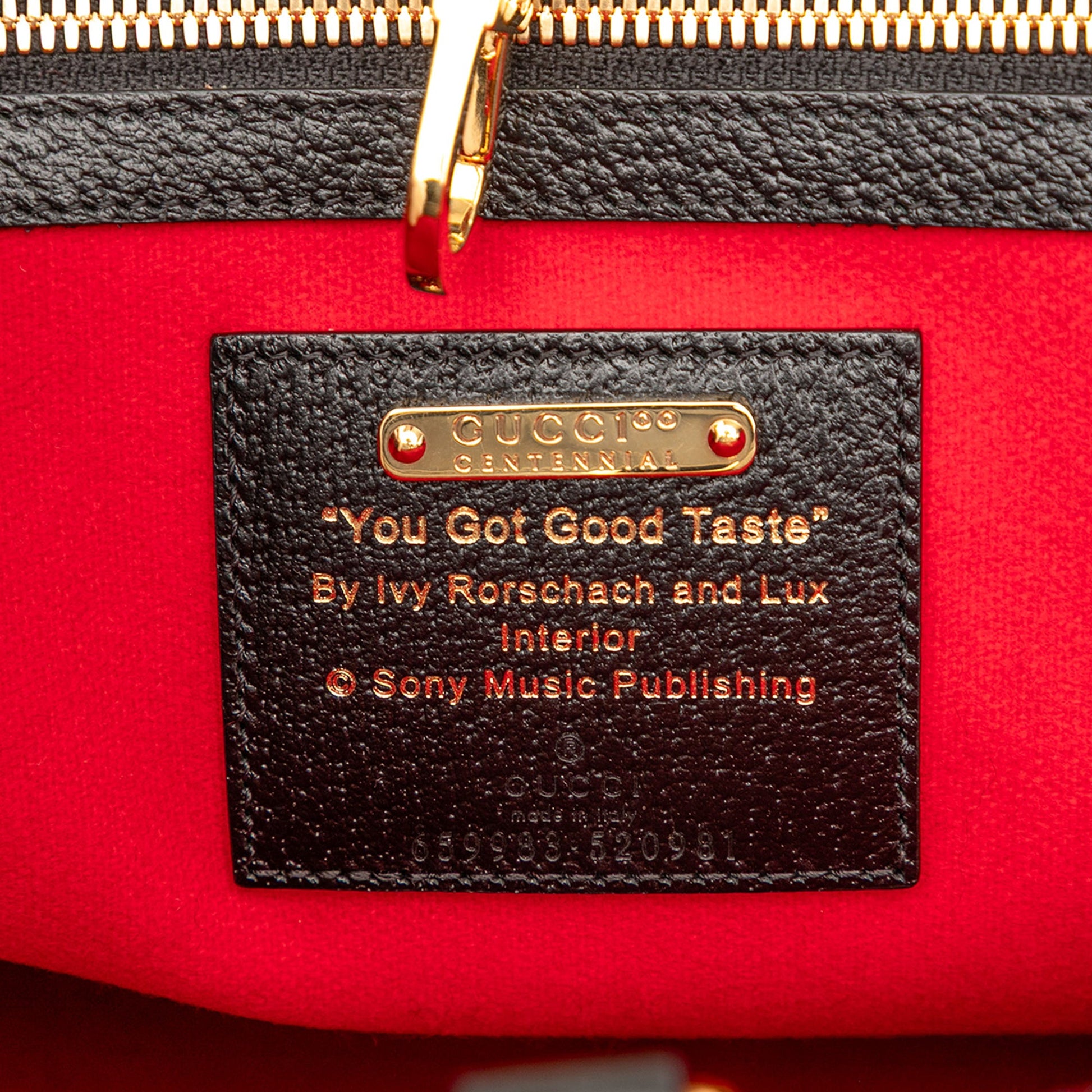 Gucci Felt 100 Centennial Satchel