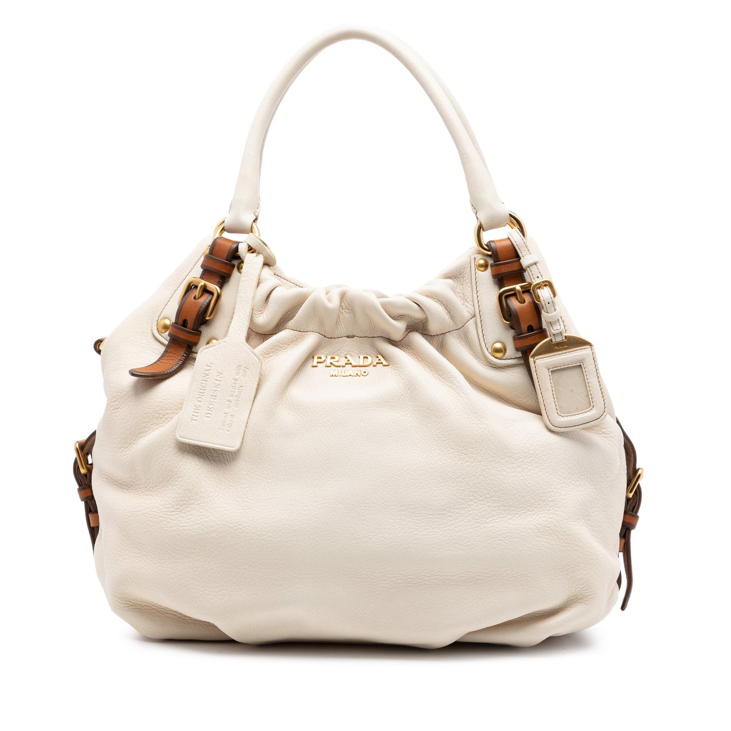 Prada Cervo Deerskin Antik Shoulder Bag